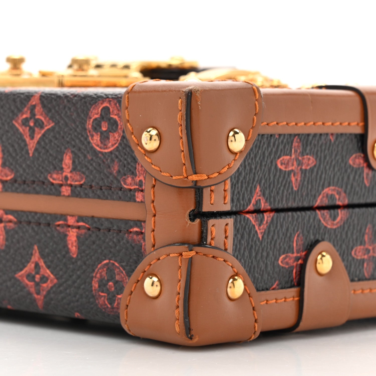 Louis Vuitton Catogram Petite Malle Orange Marron 9 of 16