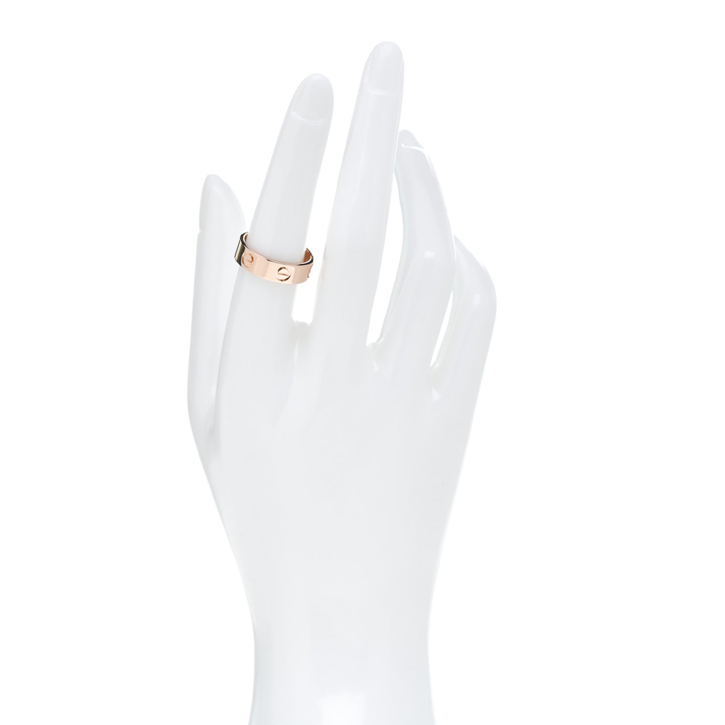18K Pink Gold 5.5mm LOVE Ring 54 6.75