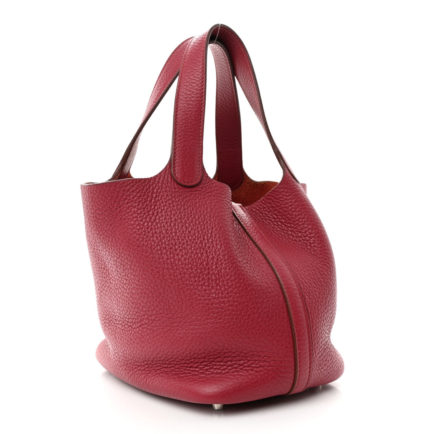 Hermes Taurillon Clemence Picotin Lock 18 PM Rubis 3 of 9