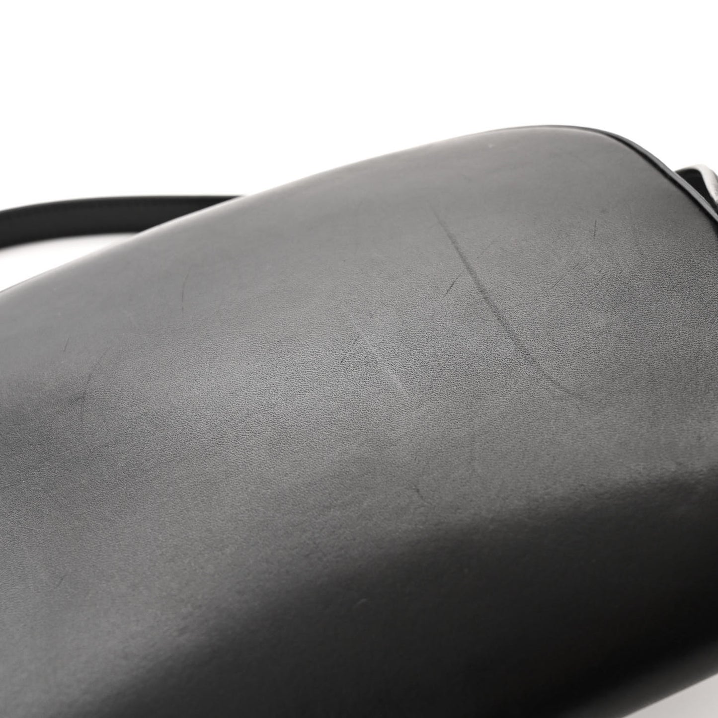 Calfskin Flap Crossbody Bag Black