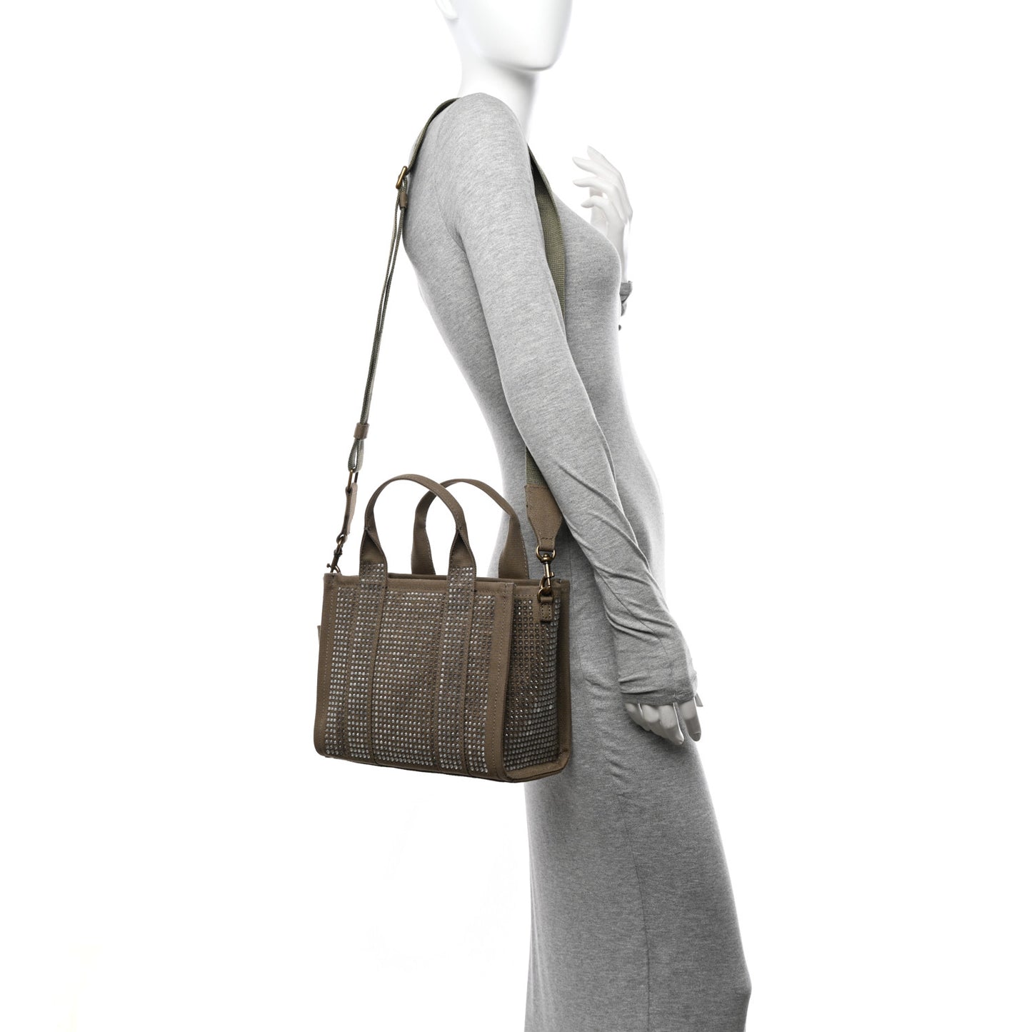 Crystal Canvas Small The Tote Bag Slate Green
