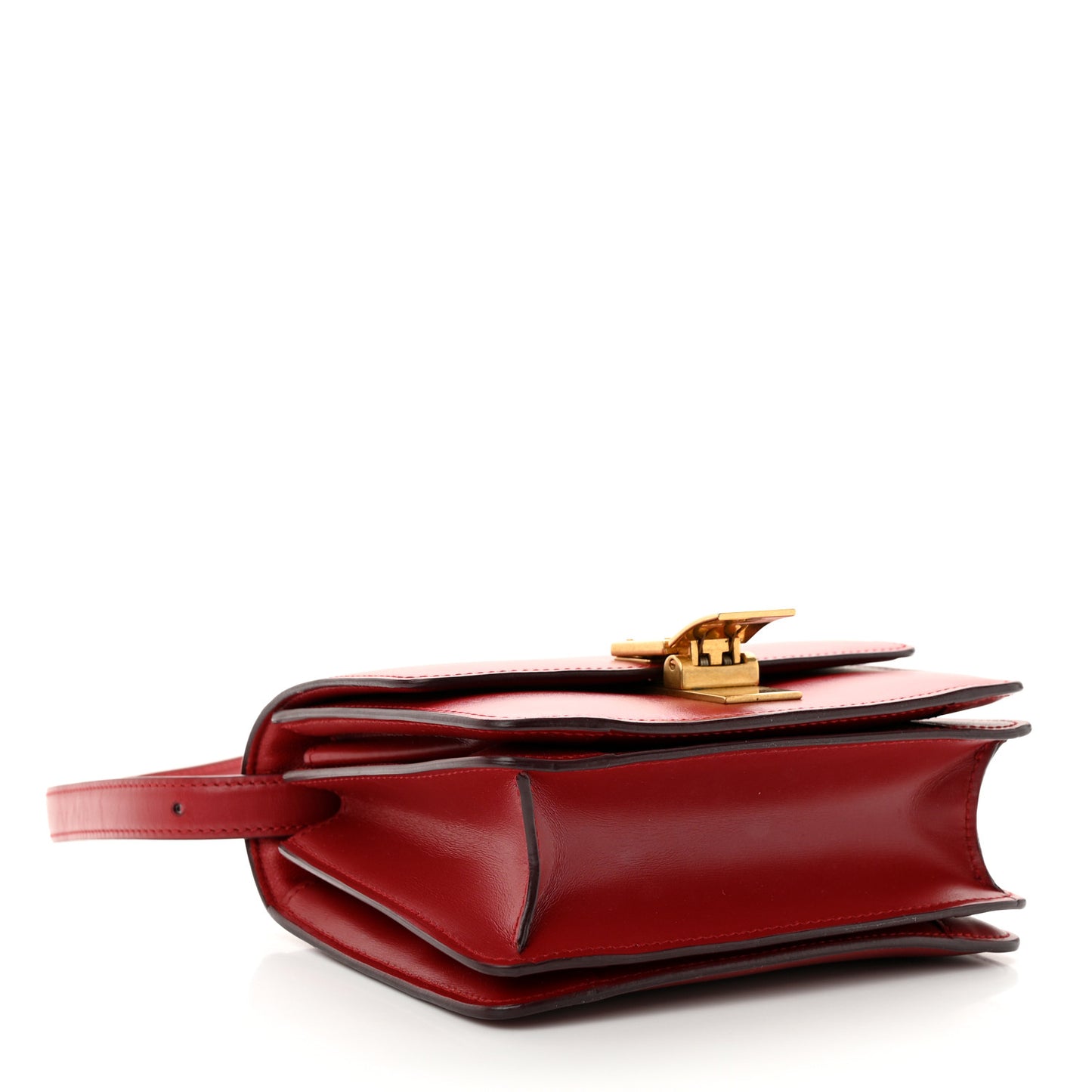 Box Calfskin Small Classic Box Flap Bag Red