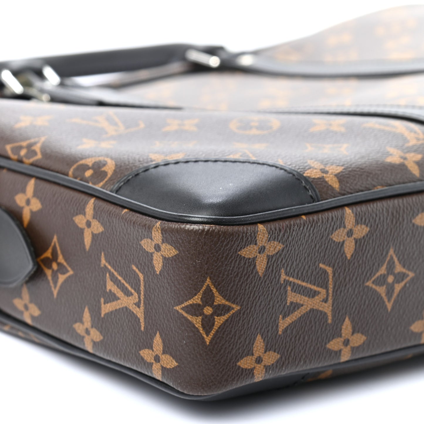 Monogram Macassar Porte Documents Voyage Soft Briefcase