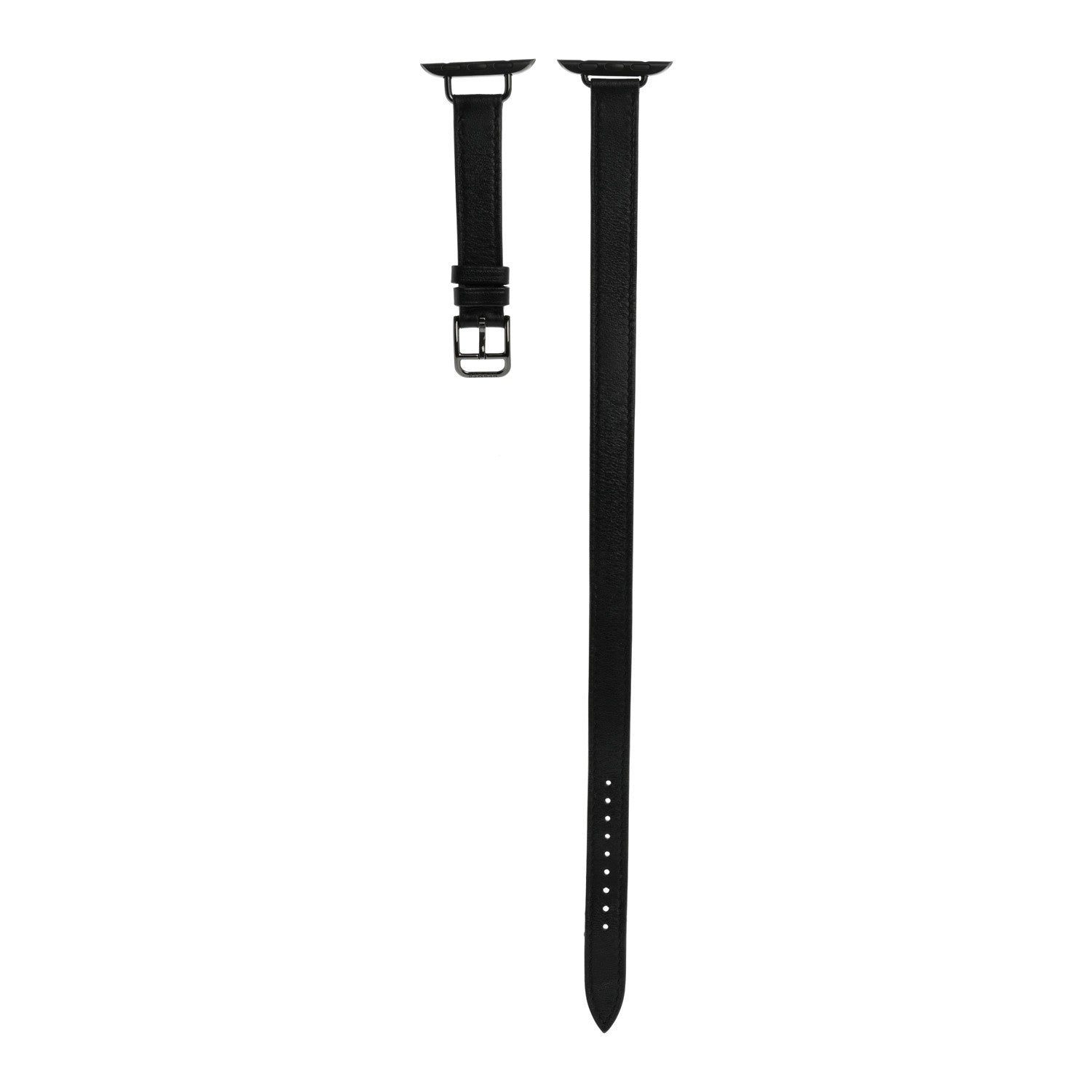 Hermes Swift Apple Watch Double Tour Strap Black 1 of 4