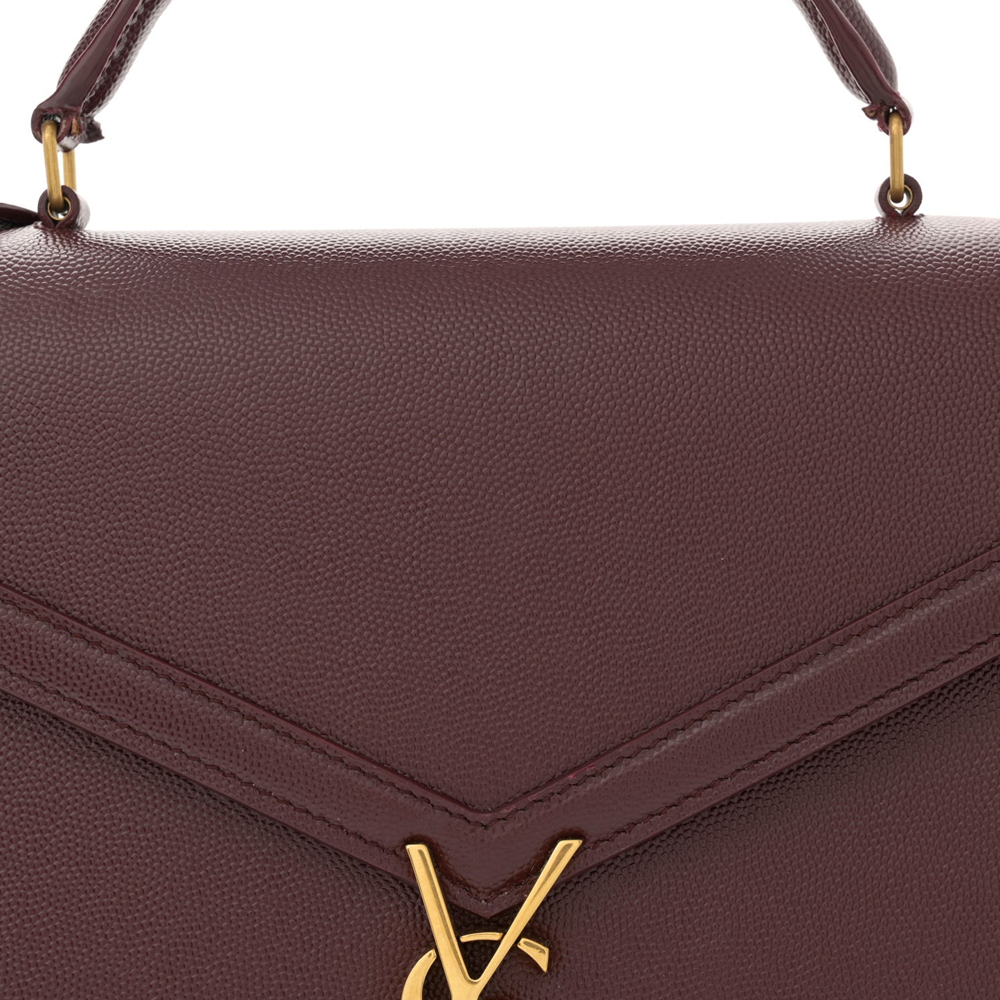 Grain de Poudre Medium Classic Monogram Cassandra Top Handle Rouge Legion
