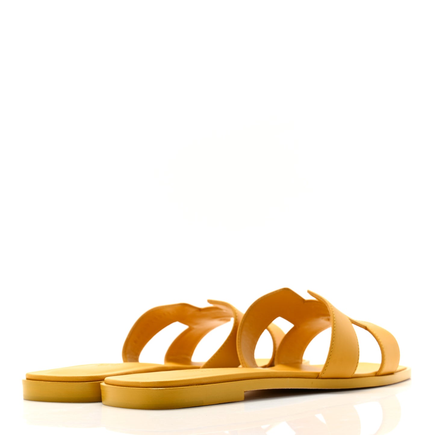 Box Calfskin Oran Sandals 41 Jaune Citron