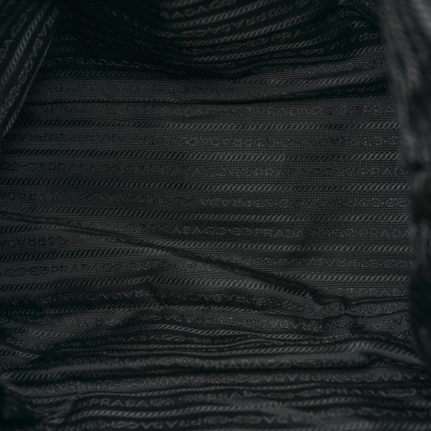 Tessuto Nylon Saffiano Tote Black
