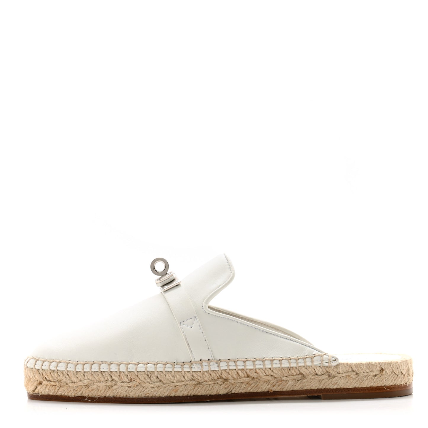 Calfskin Feria Espadrille 35 White