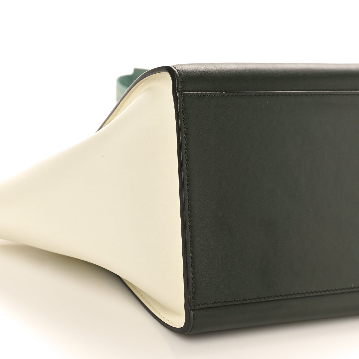 Bullhide Calfskin Small Tri-Color Trapeze Jade
