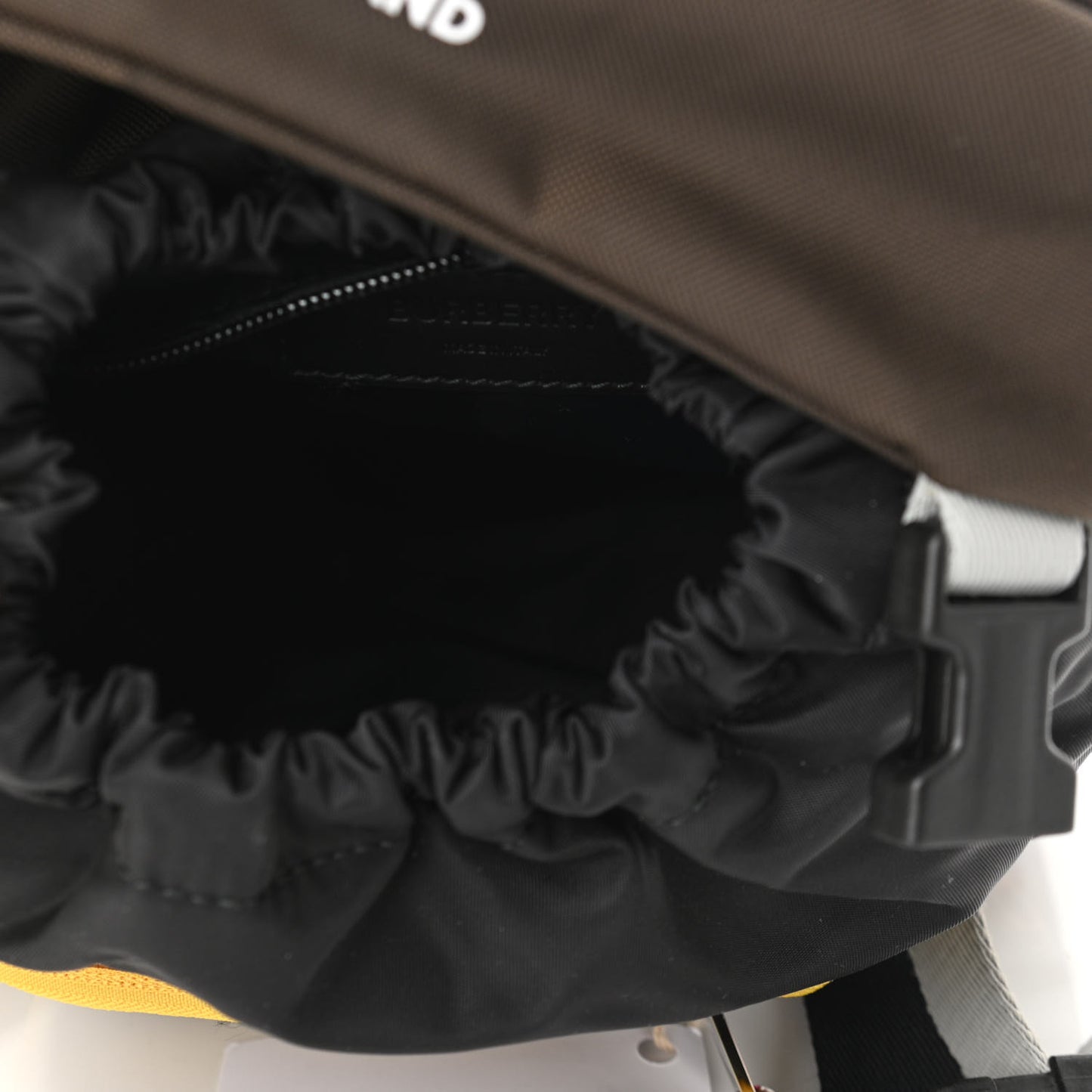 Nylon Medium Leo Sling Bag Black Yellow Grey