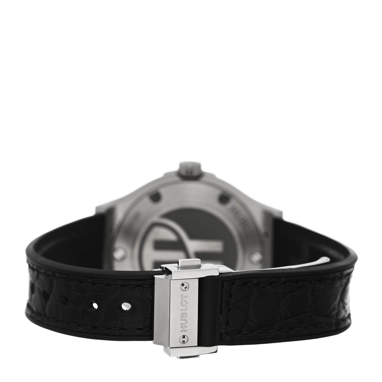 Hublot Titanium Alligator Diamond Bezel 33mm Classic Fusion Quartz Watch 581.NE.6070.LR.1204 3 of 5