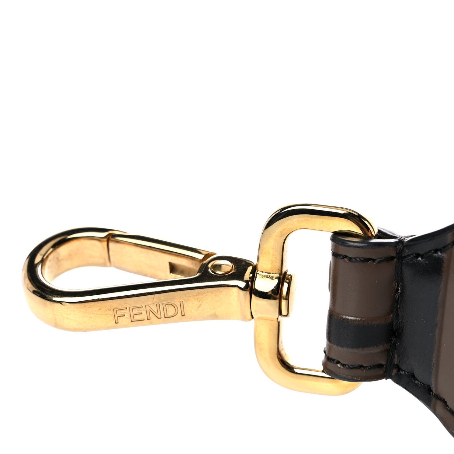 Calfskin FF 1974 Embossed Mini Strap You Maya Black