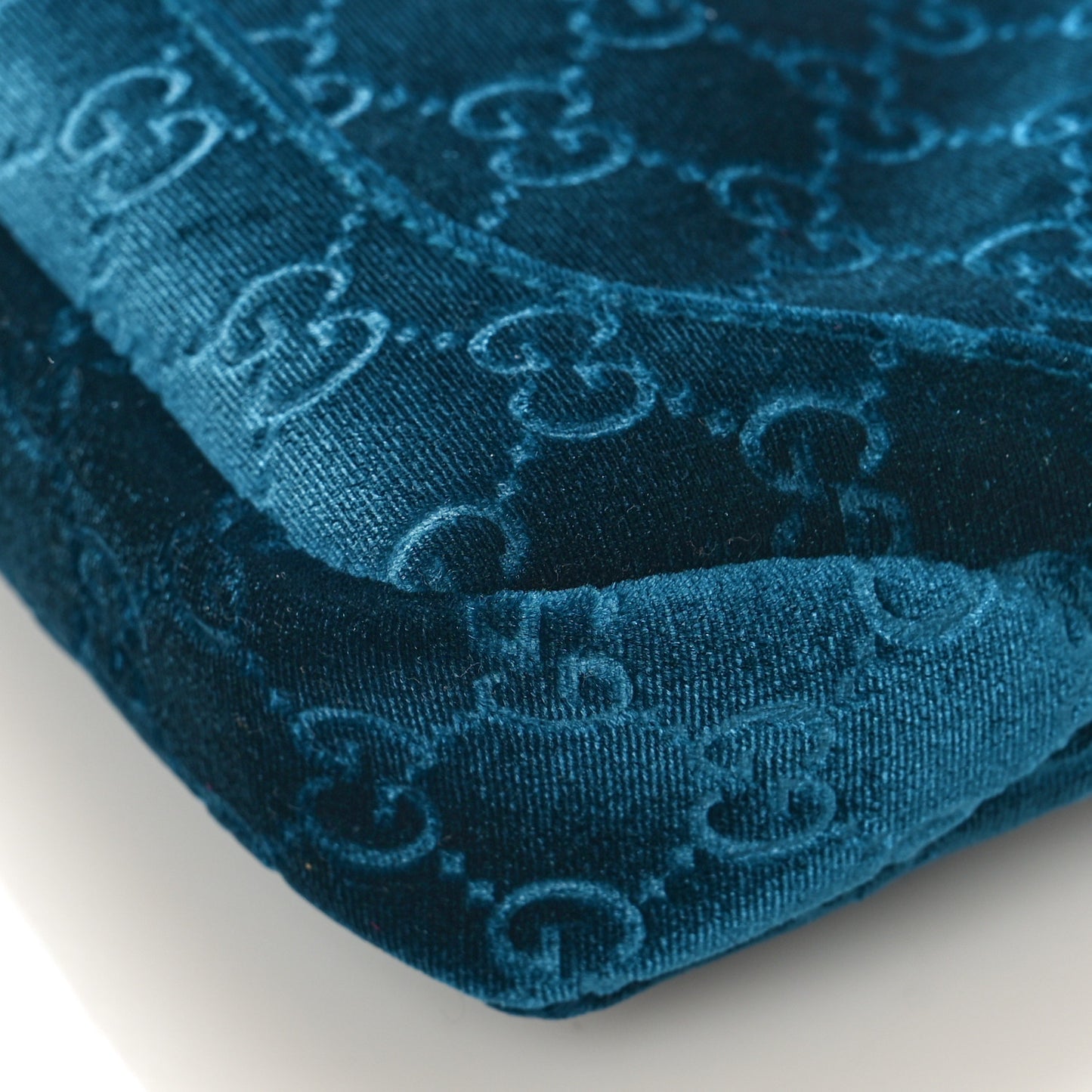 New Velvet Ashmir GG Monogram Small Jackie 1961 Hobo Velvet Peacock