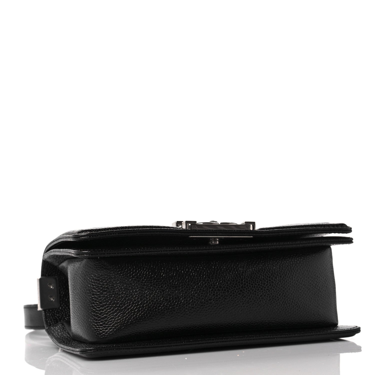 Chanel Caviar Chevron Quilted Small Boy Flap Black 4 of 10