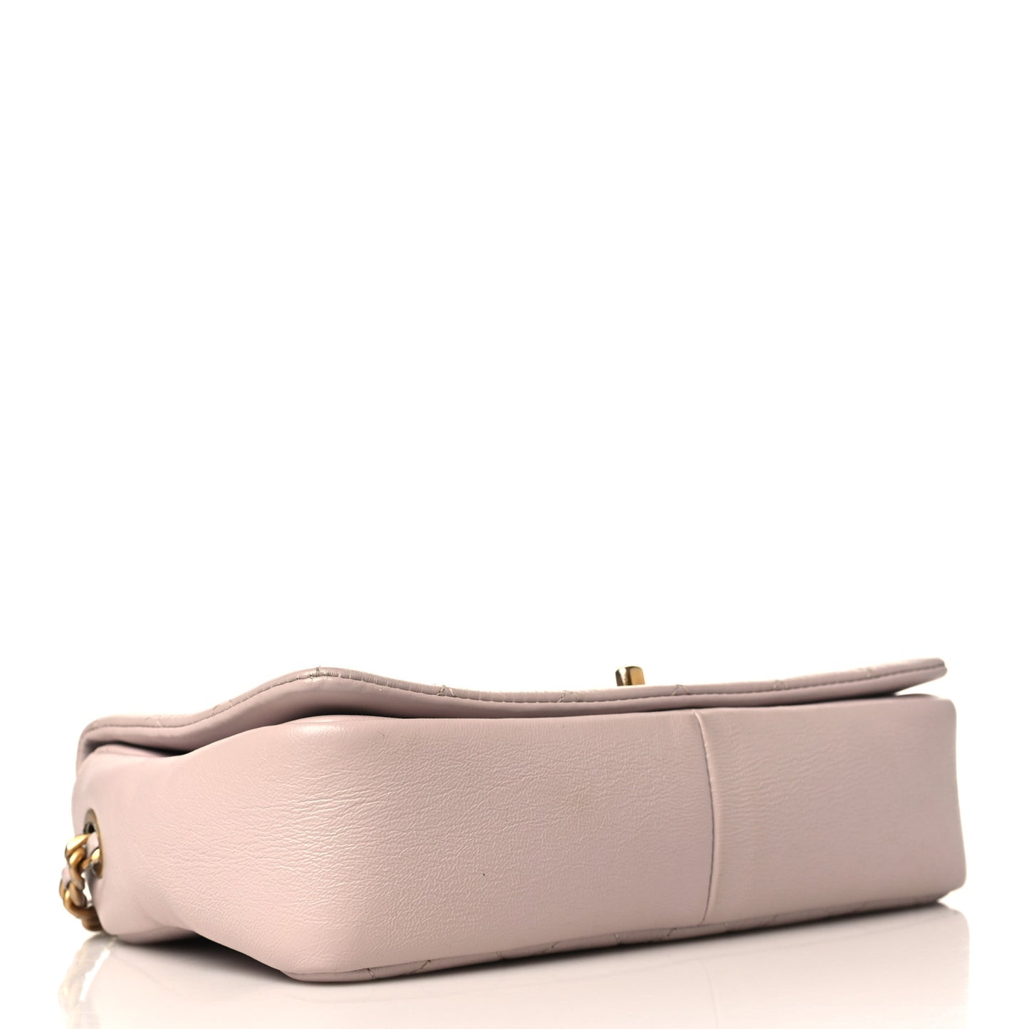 Shiny Lambskin Quilted Medium Fashion Therapy Flap Bag Lilac