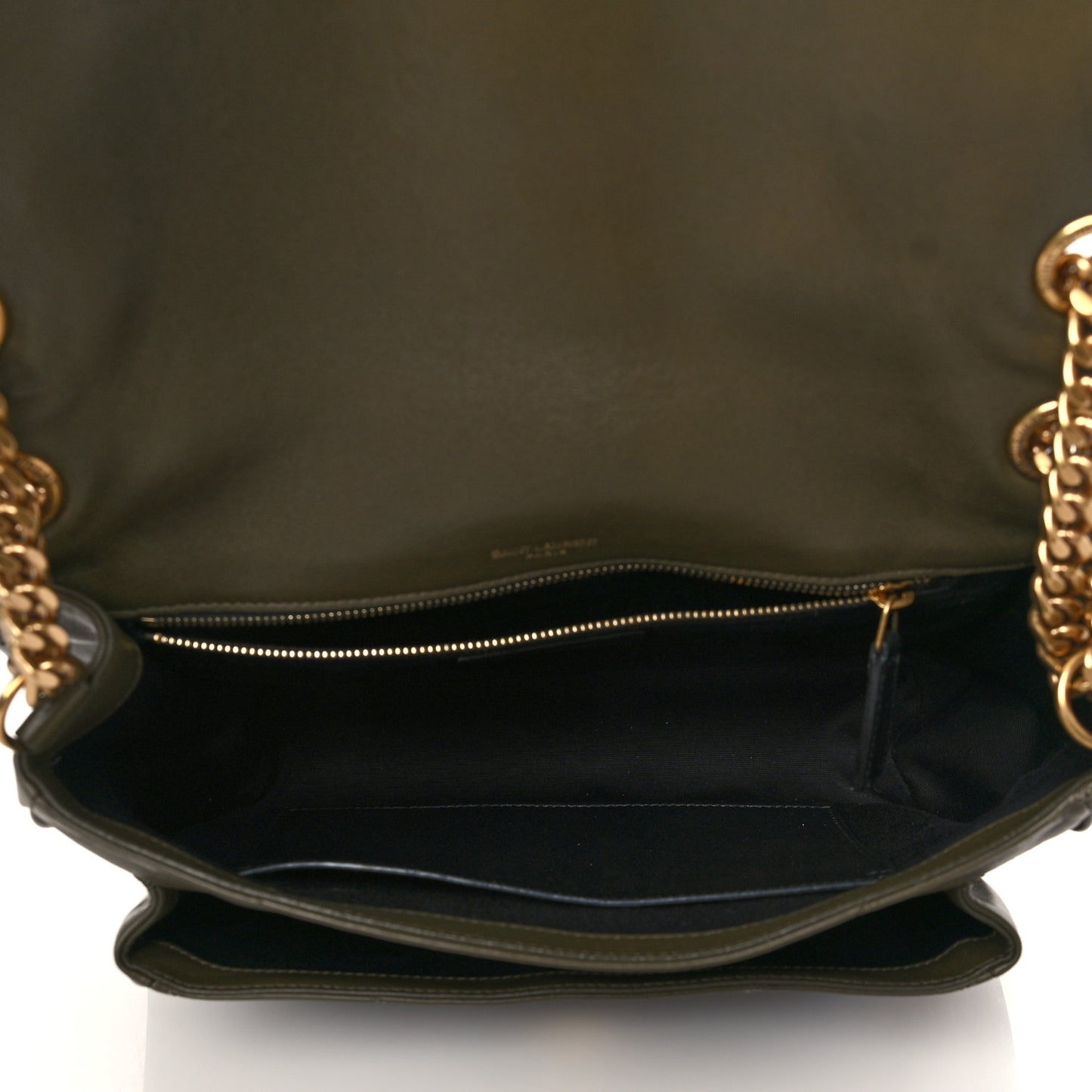 Lambskin Matelasse Monogram Medium Niki Chain Satchel Seaweed