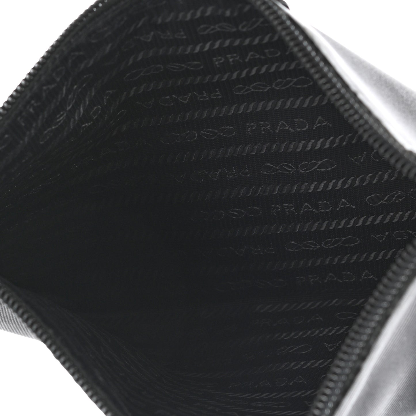 Tessuto Nylon Saffiano Wristlet Black