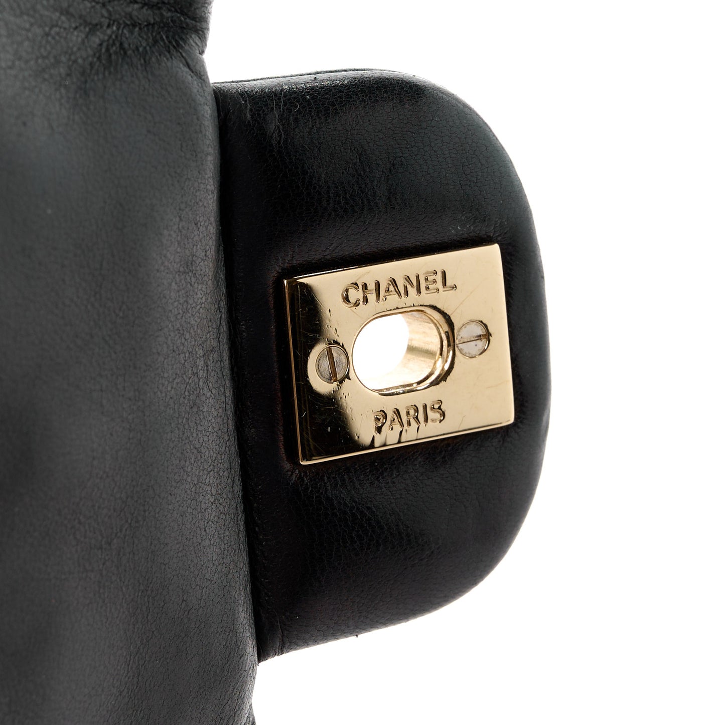 Lambskin Quilted Valentine Charms Medium Single Flap Black
