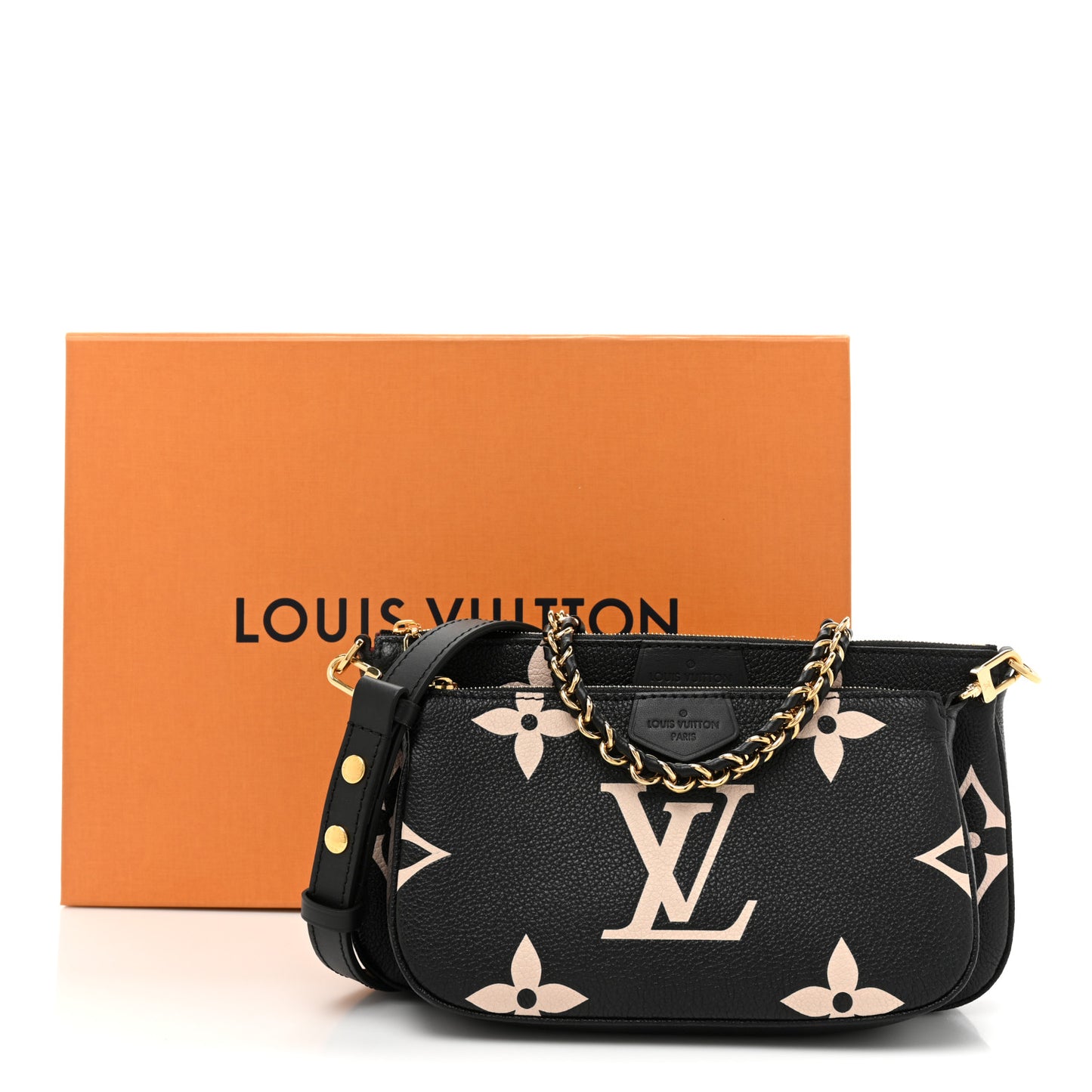 Empreinte Monogram Giant Multi Pochette Accessories Black Beige