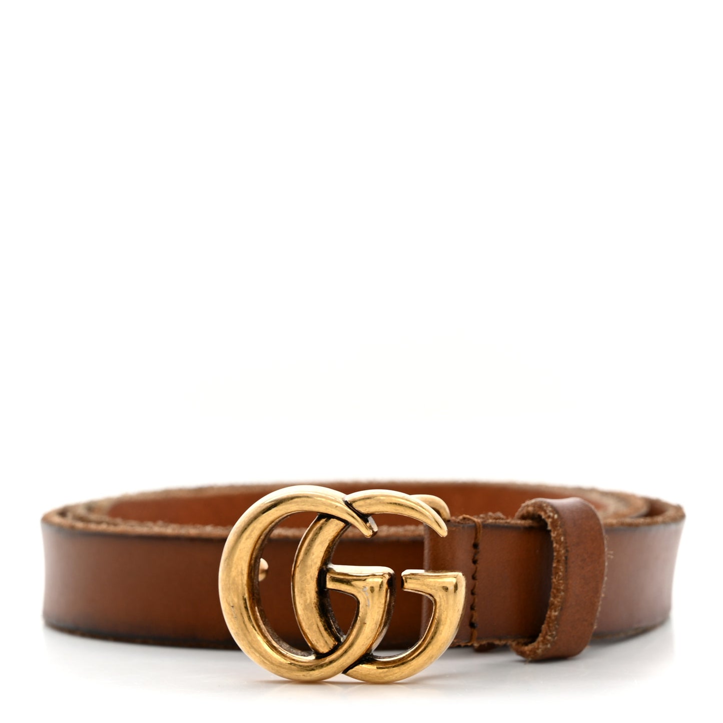 Faded Calfskin Double G 20mm Belt 80 32 Cuir