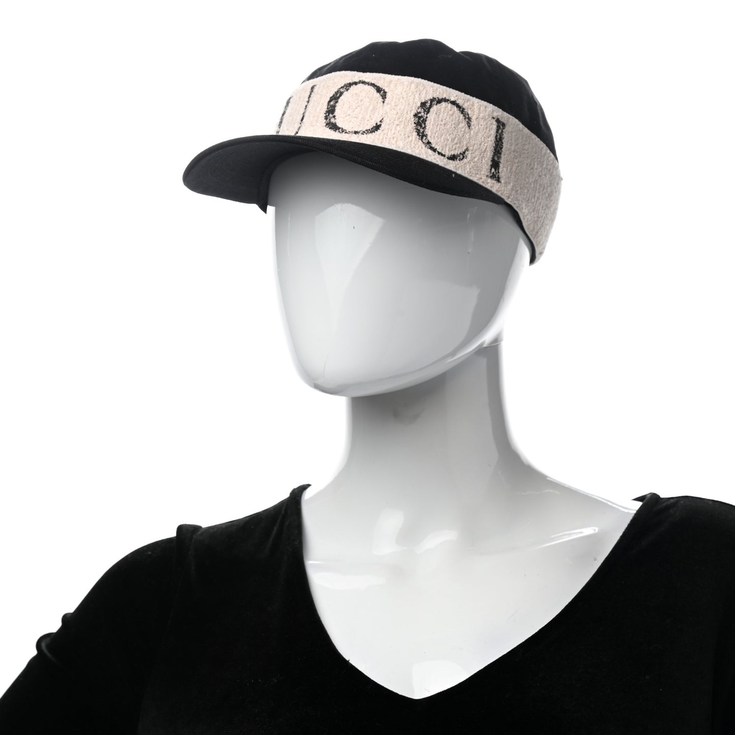 Gabardine Gucci Headband Baseball Hat M Black