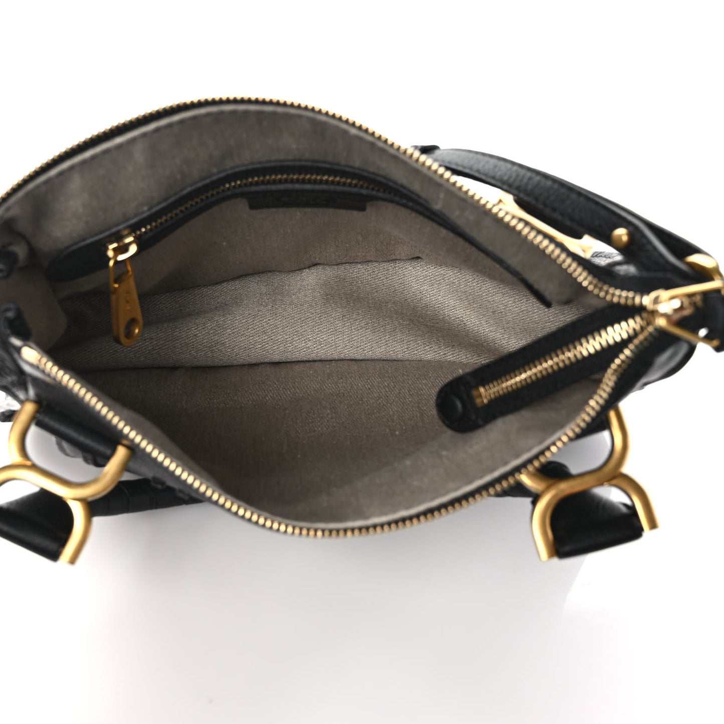 Calfskin Small Marcie Satchel Black