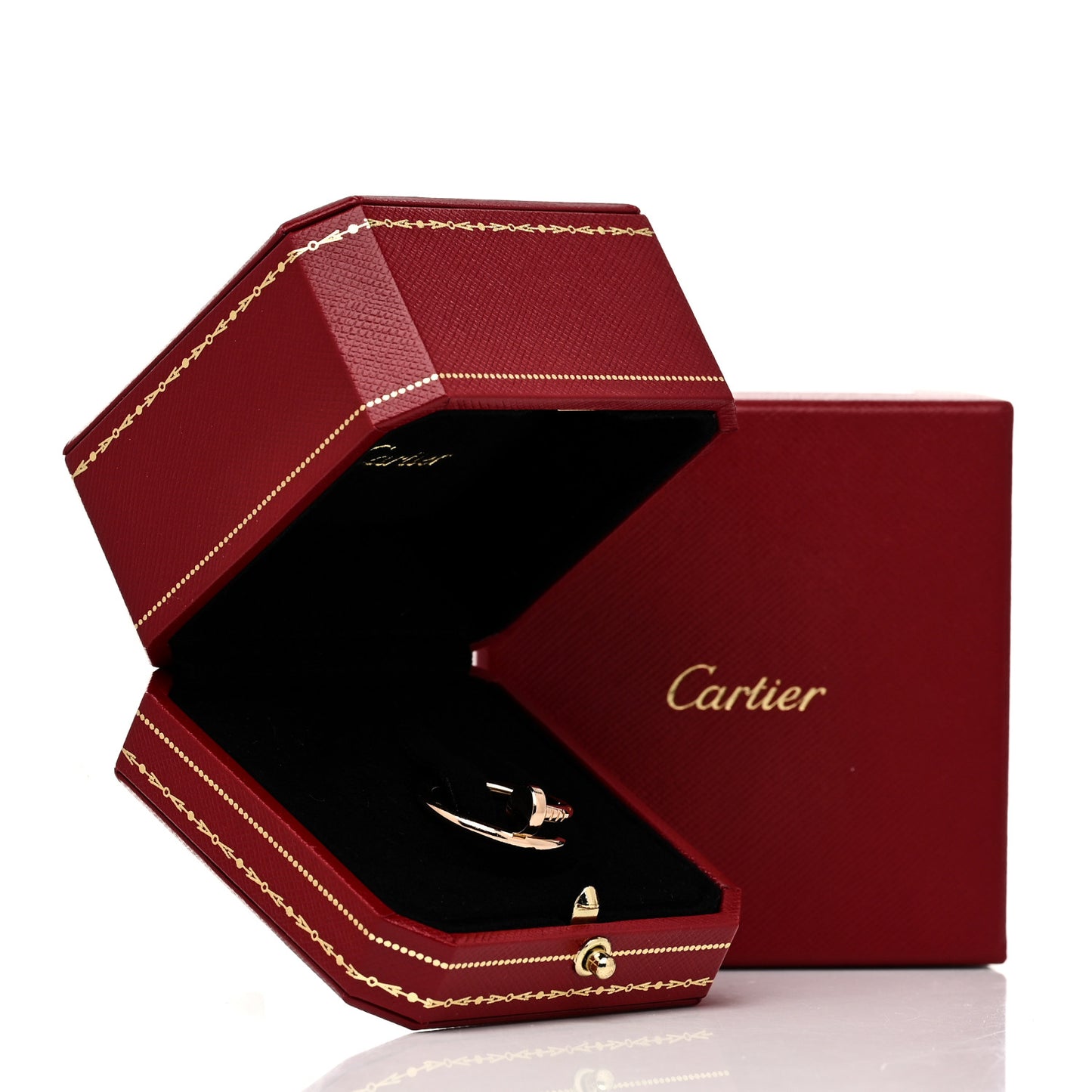 18K Pink Gold Juste Un Clou Ring 56 7.5