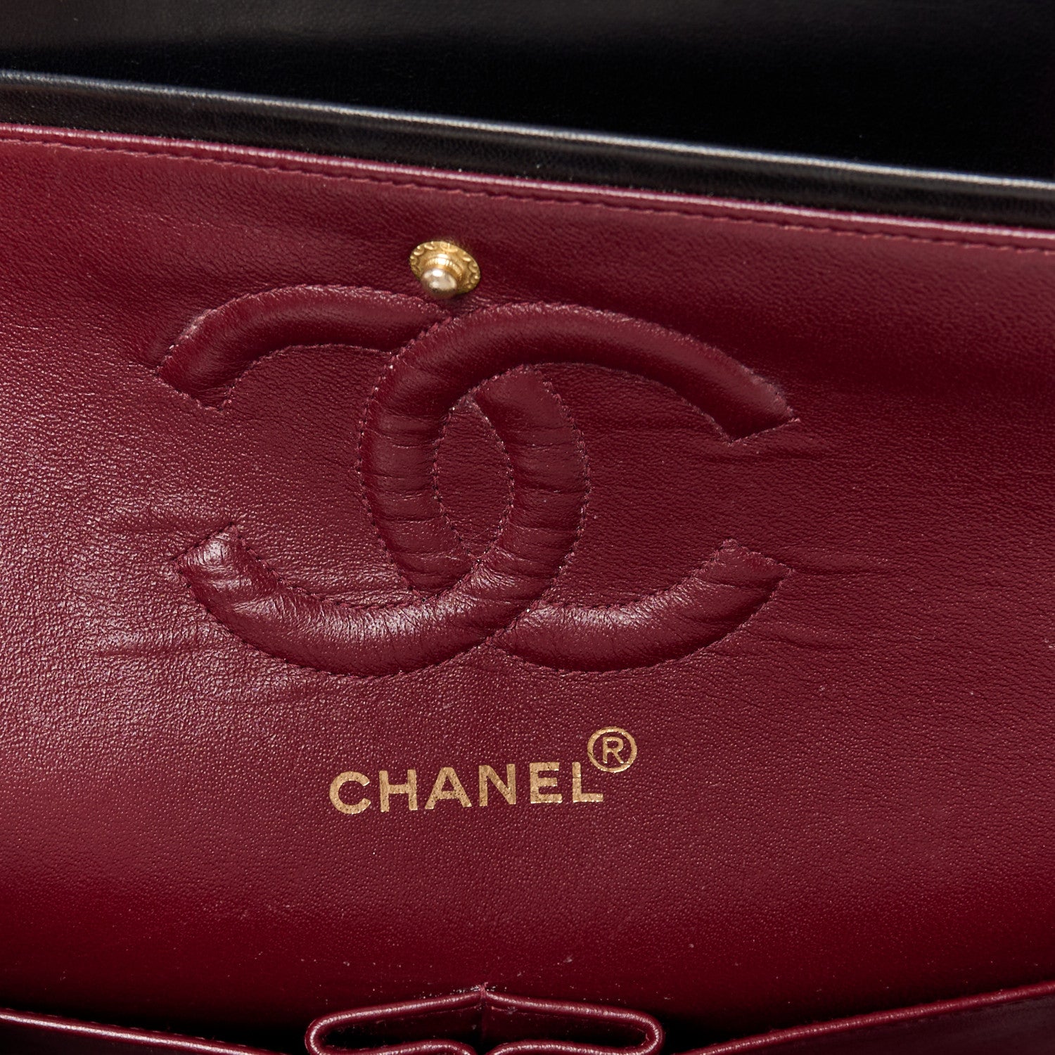 Chanel Lambskin Quilted Medium Double Flap Black 6 of 12