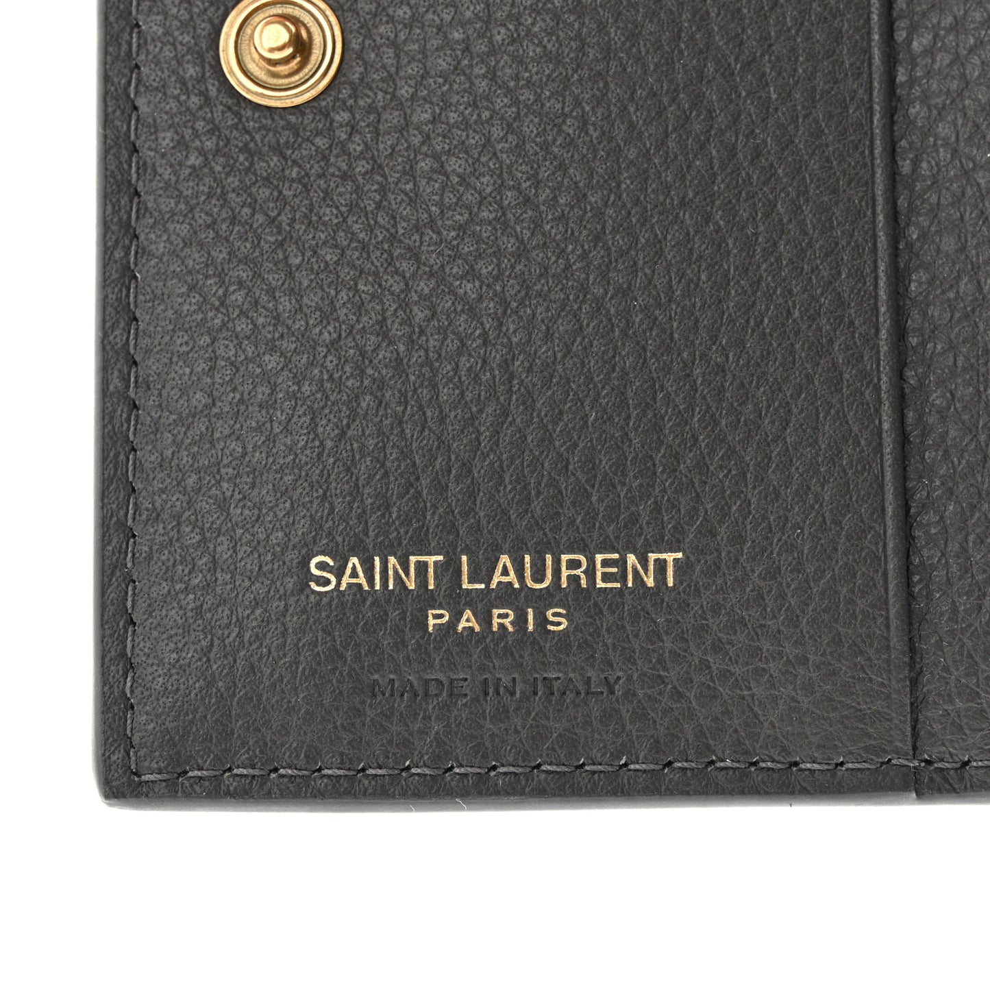 Calfskin Compact Zip Wallet Storm