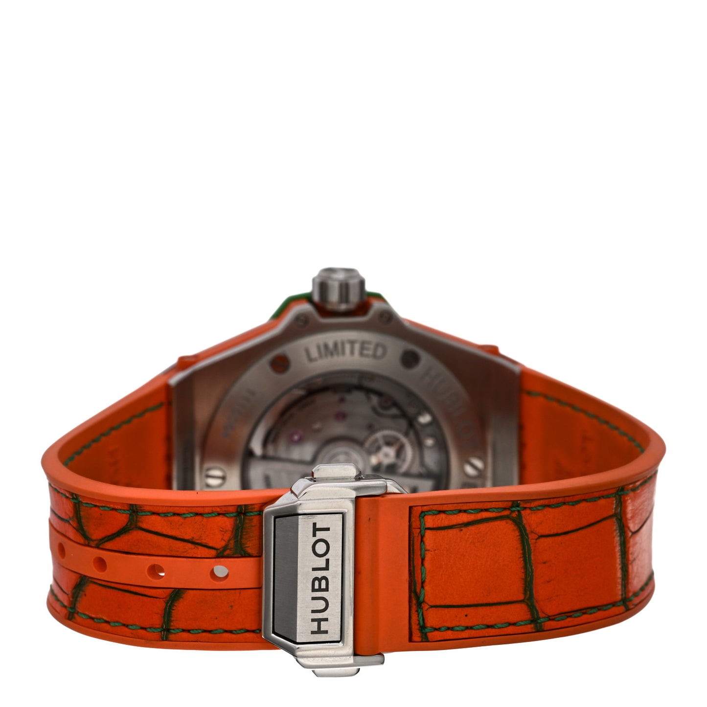 Stainless Steel Rubber Orange Sapphire Bezel 39mm Big Bang "Pop Art" Automatic Watch Orange 465.SO.5179.LR.1206.POP16
