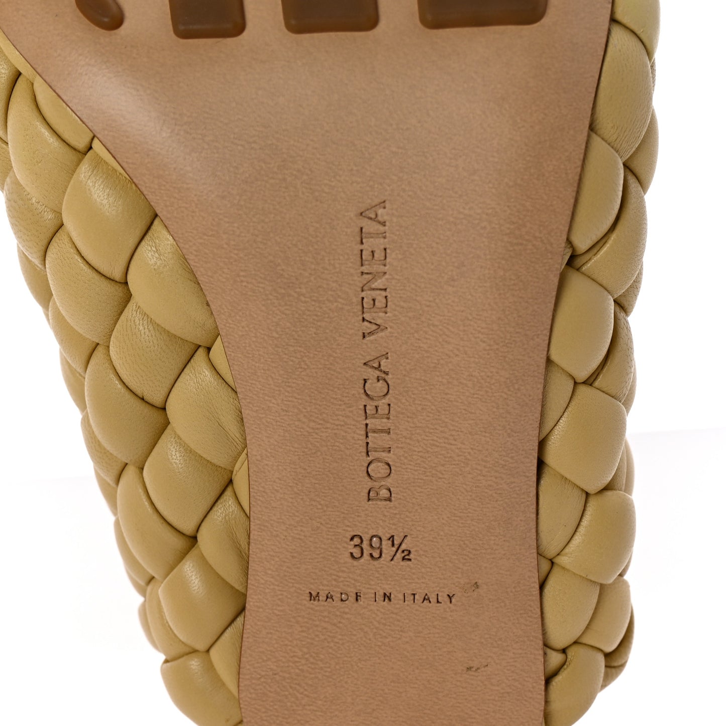 Nappa Padded Intreccio The Curve Sandals 39.5 Tapioca