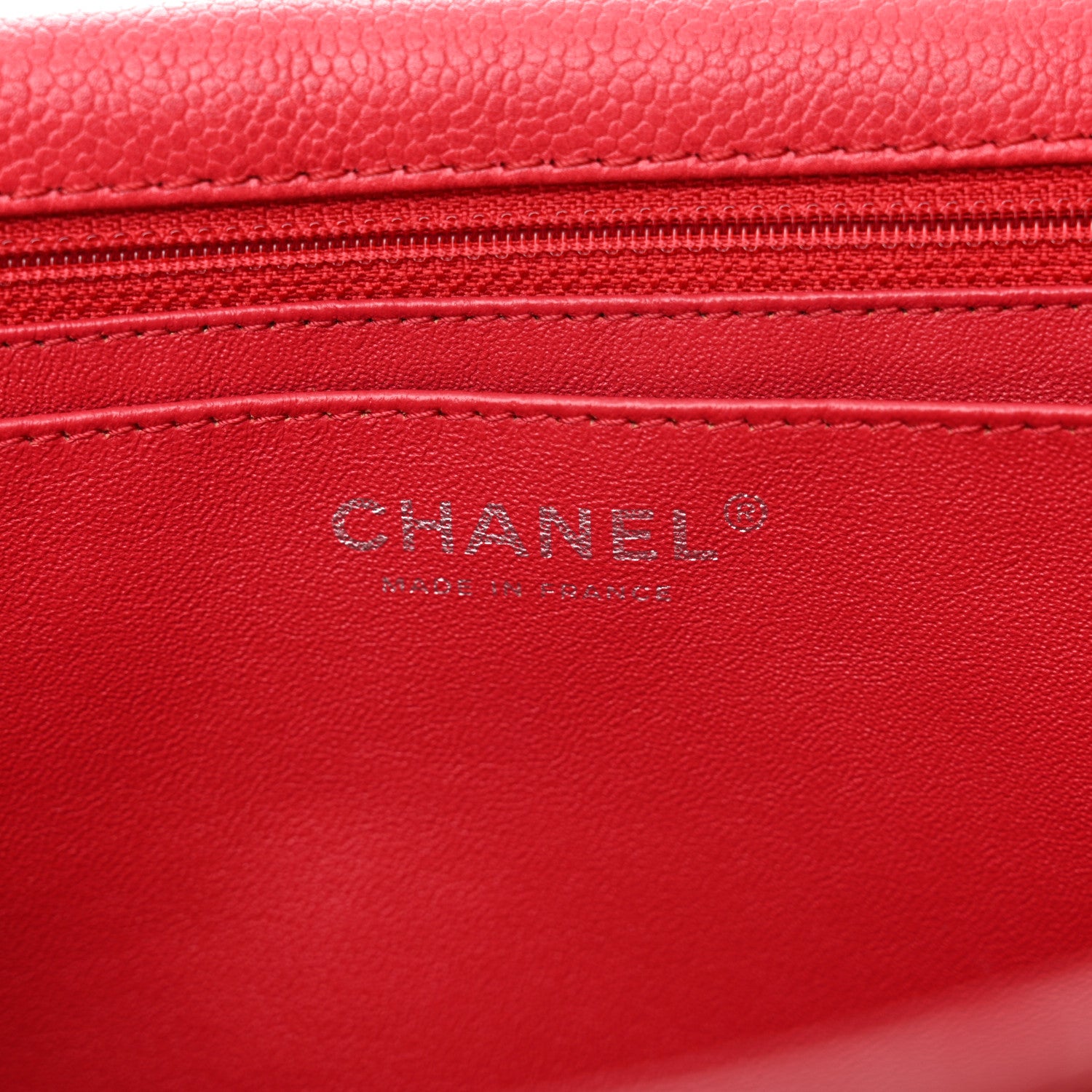 Chanel Washed Caviar Quilted Maxi Single Flap Fuchsia 6 of 12