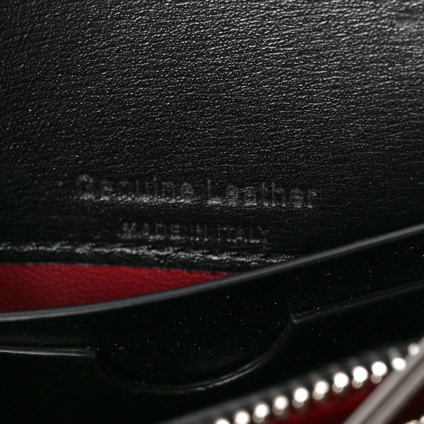 Calfskin Jitney Logo Flap Wallet On Chain Black