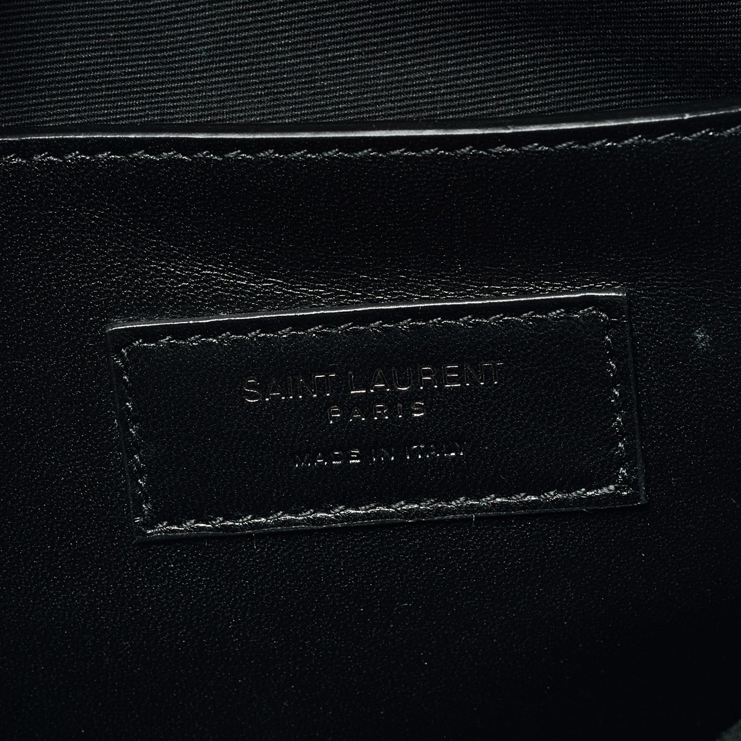 Grain De Poudre West Hollywood Monogram Fold Over Clutch Black