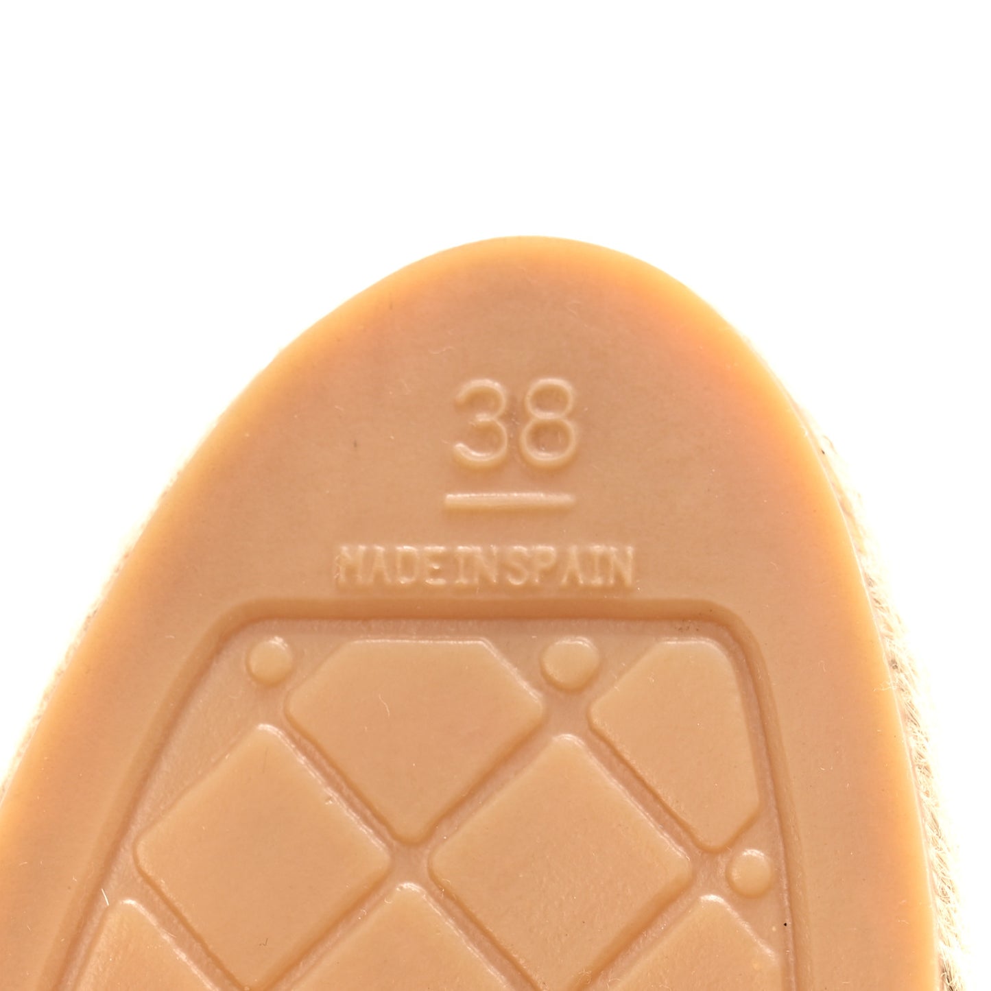 Lambskin CC Espadrilles 38 Beige Black
