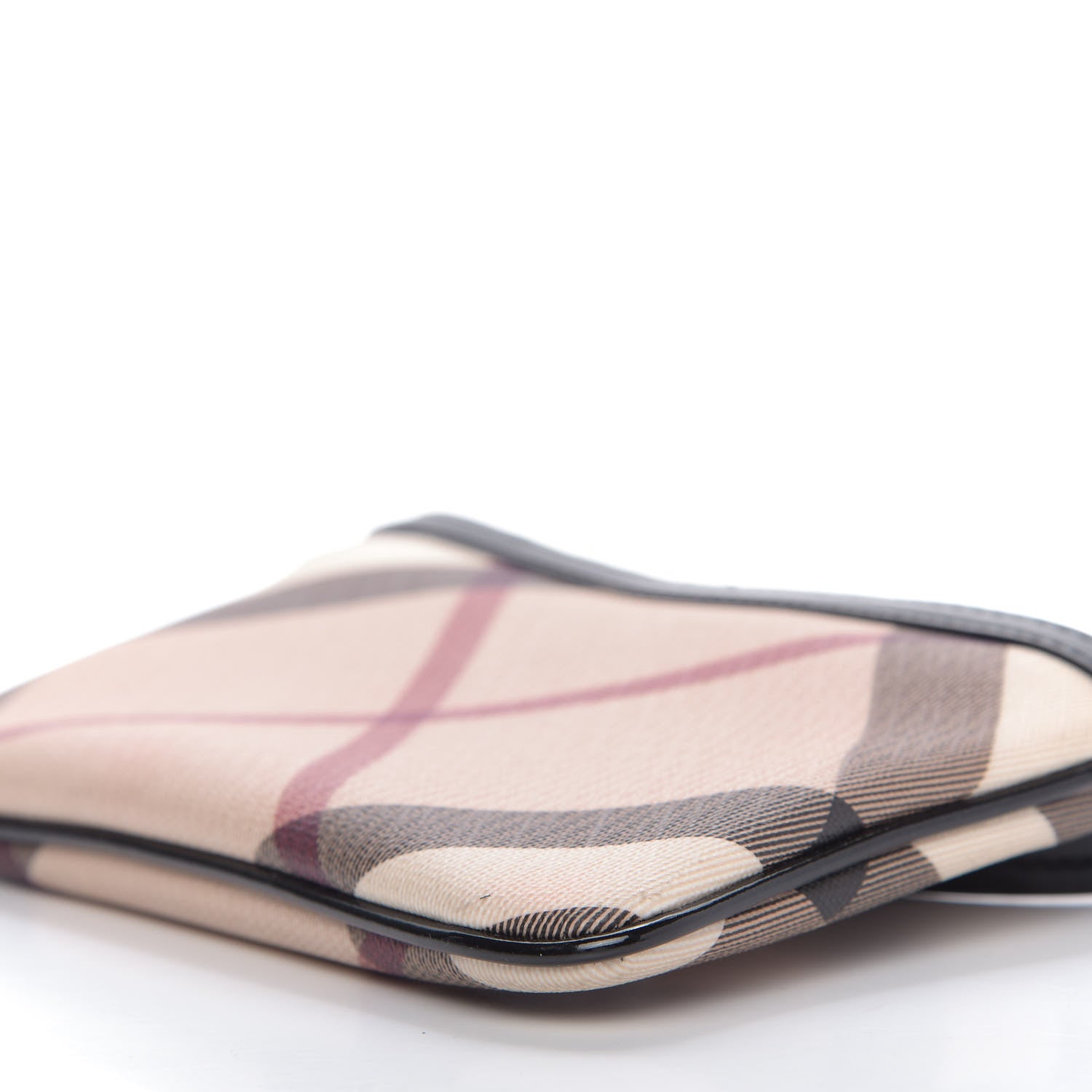 Burberry Nova Check Wristlet Pouch Black 8 of 9