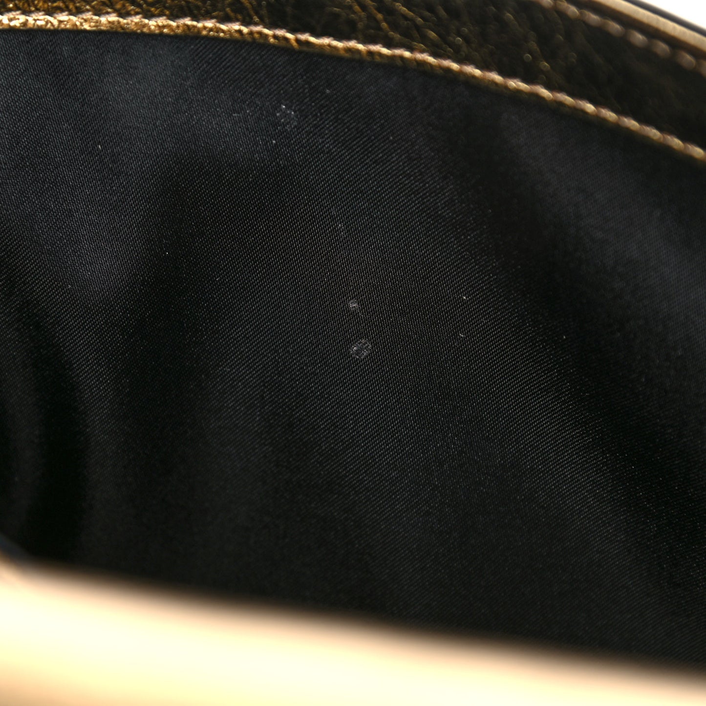 Metallic Vitello Palazzo Medusa Evening Clutch Bag Gold
