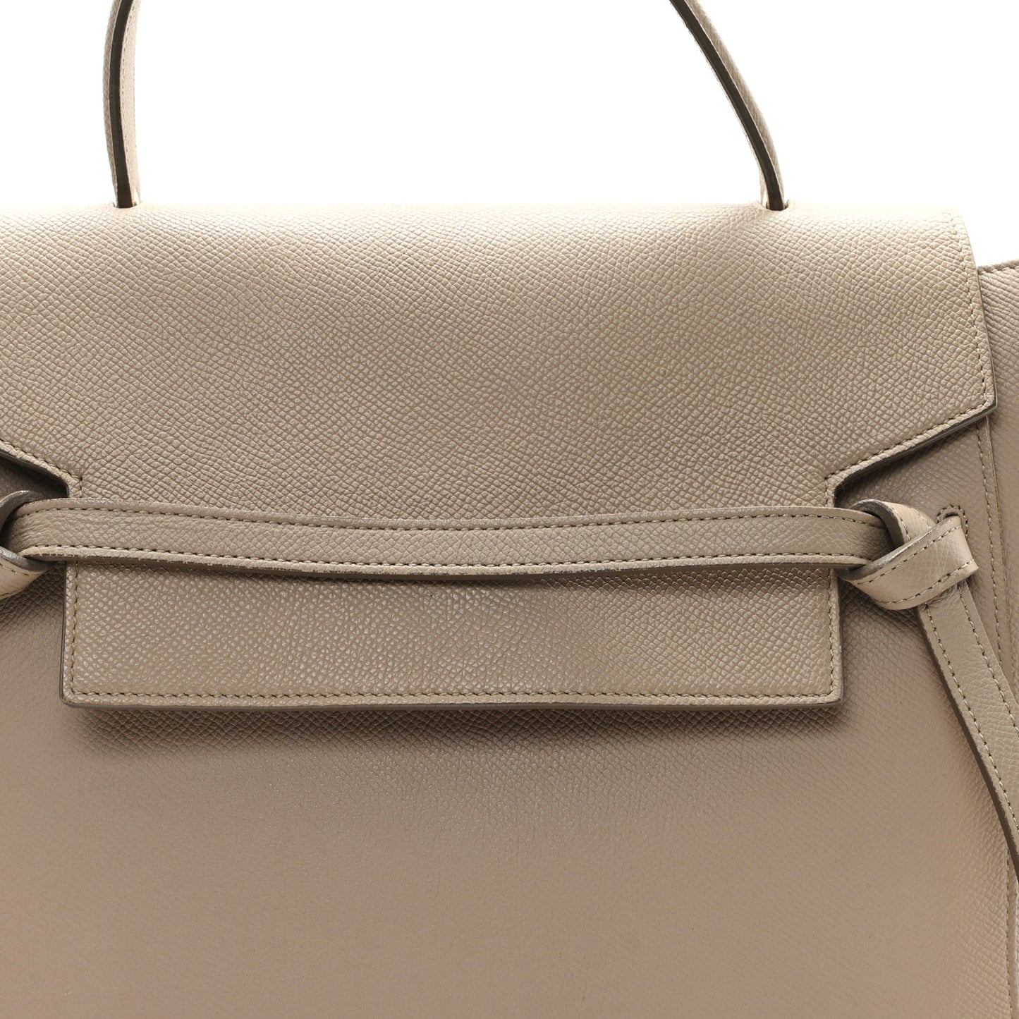 Grained Calfskin Mini Belt Bag Light Taupe