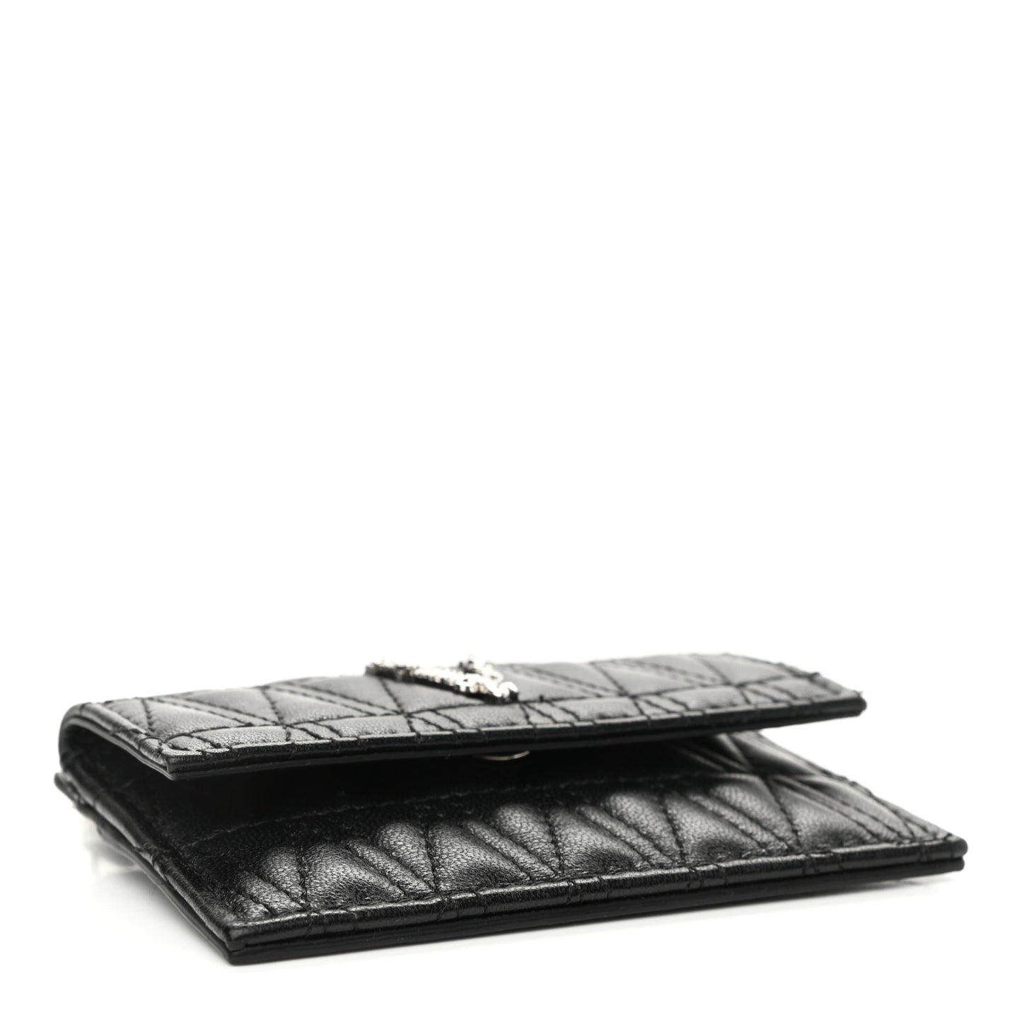 Nappa Quilted Virtus Evening Bag Black