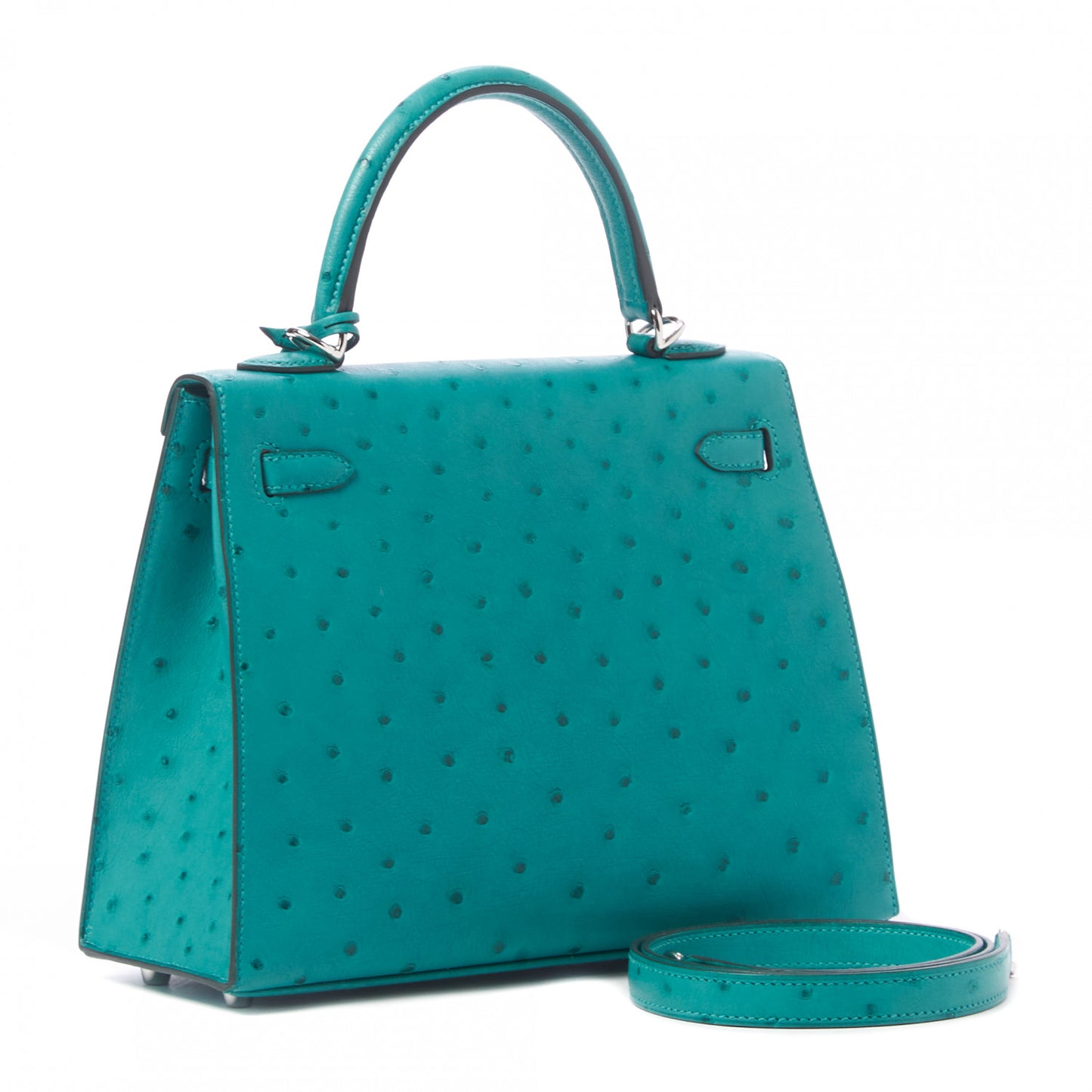 Ostrich Kelly Sellier 25 Vert Verone