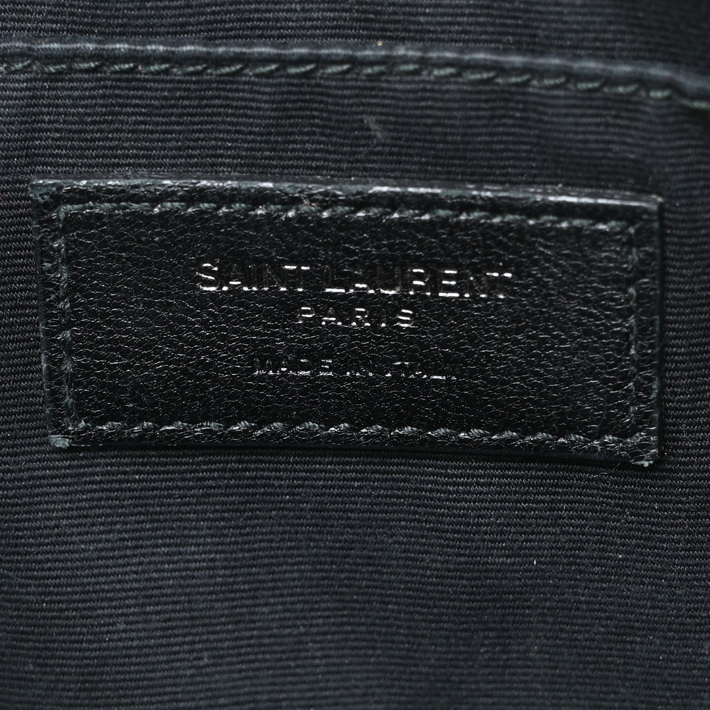 Cracked Shiny Calfskin Matelasse Monogram Lou Camera Bag Black