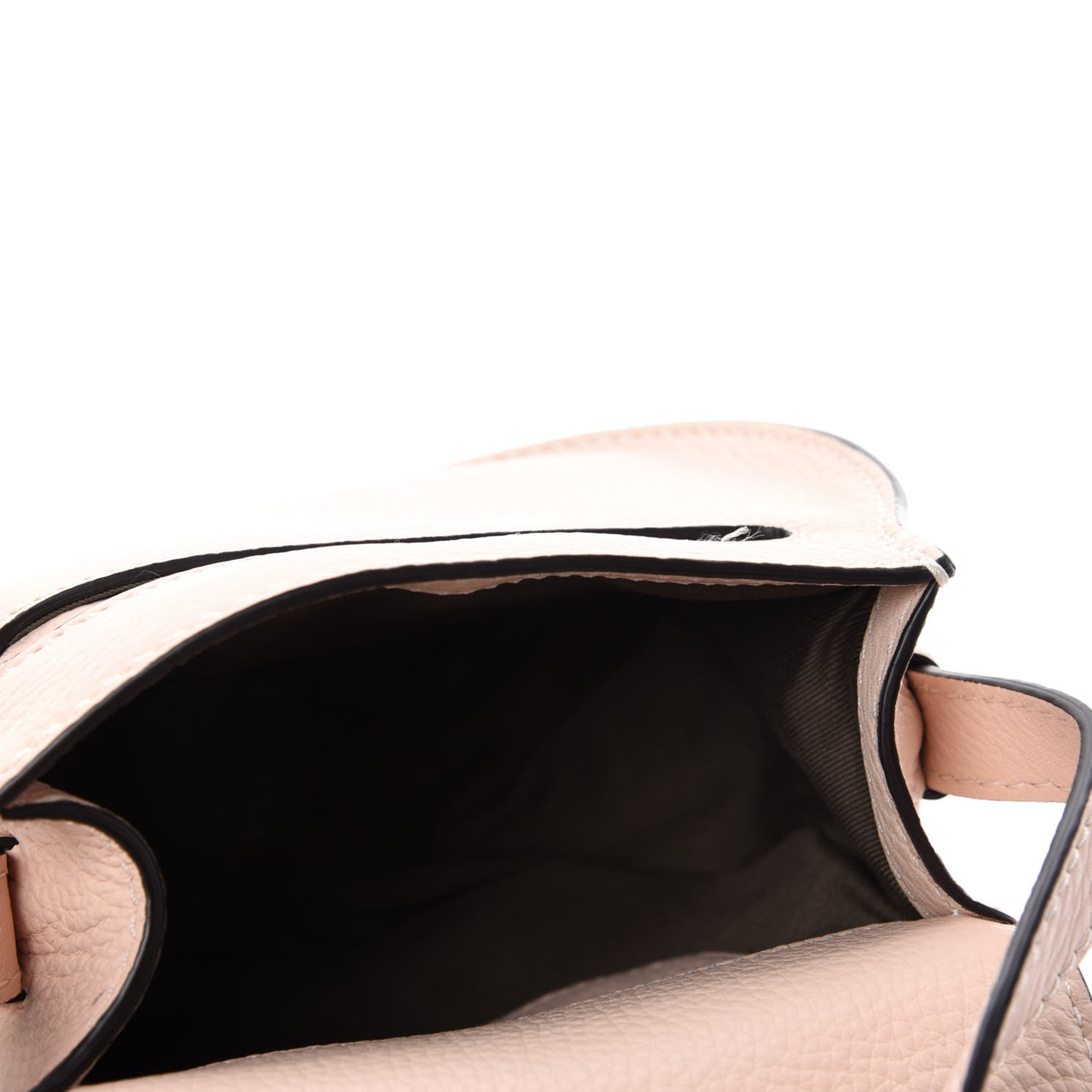 Calfskin Mini Marcie Round Crossbody Bag Blush Nude