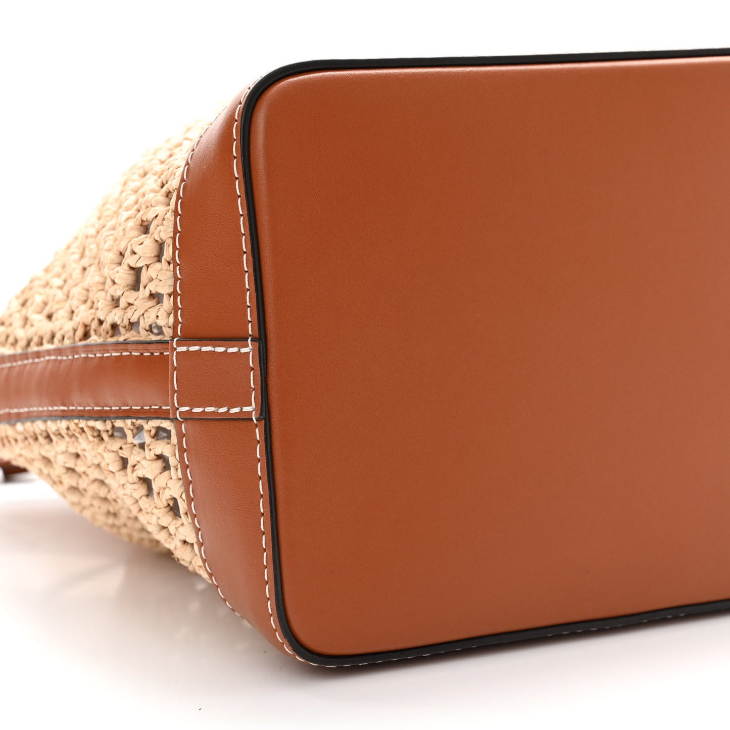 Raffia Calfskin Noe BB Natural Tan