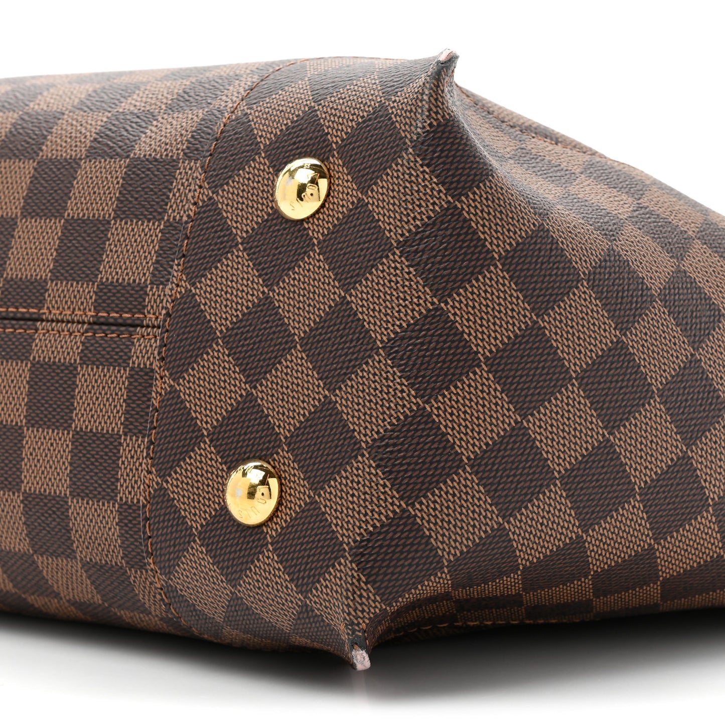 LOUIS VUITTON Damier Ebene Caissa Hobo Rose Ballerine