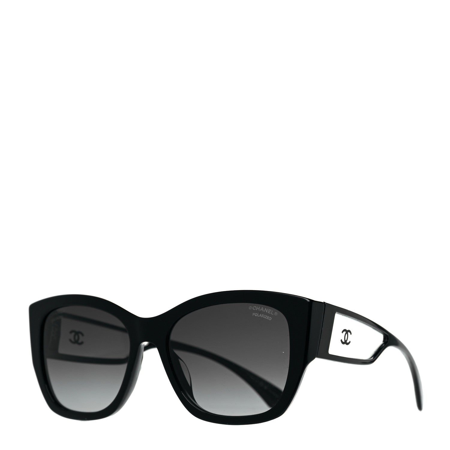 Chanel Acetate Polarized Butterfly Signature CC Sunglasses 5429-A