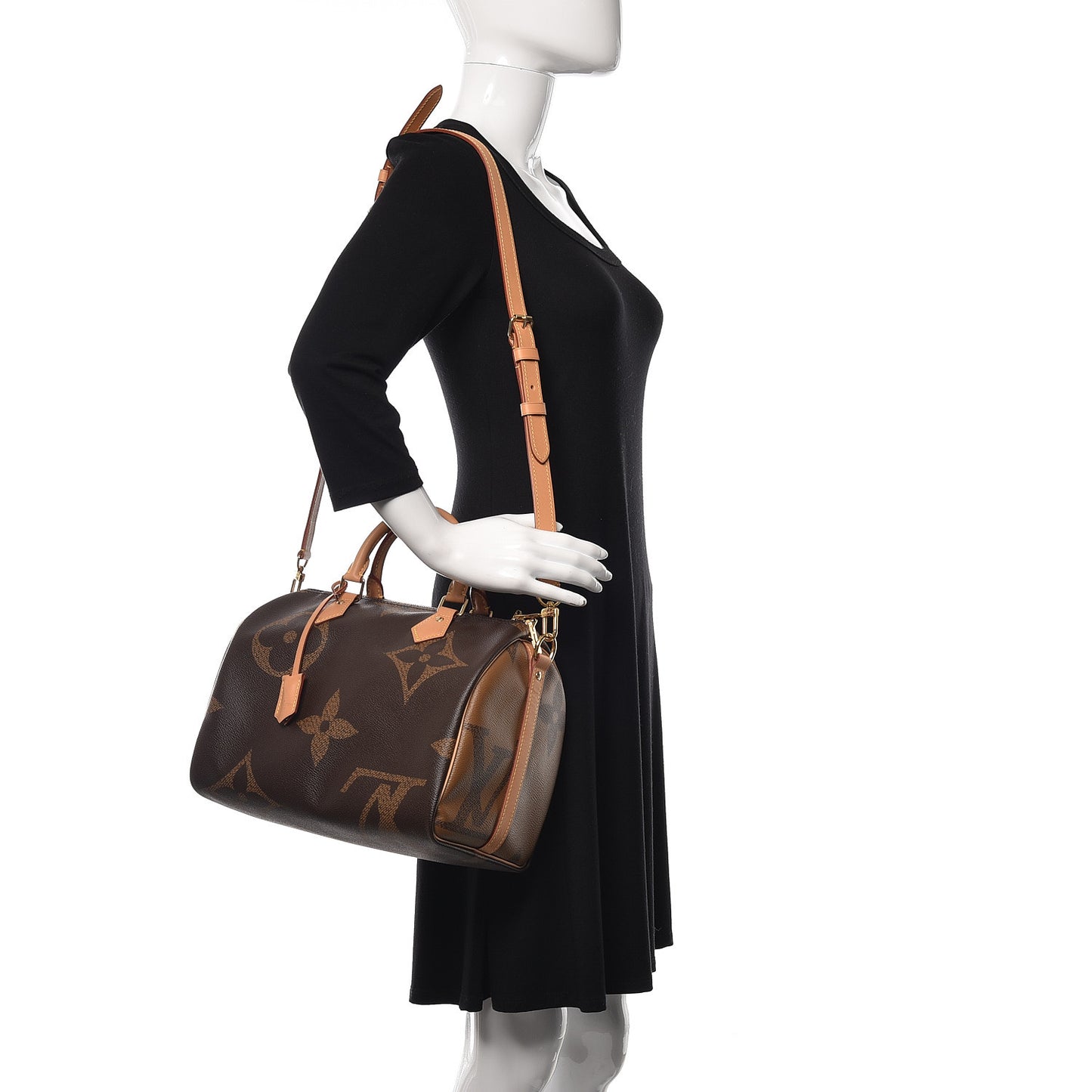 Reverse Monogram Giant Speedy Bandouliere 30