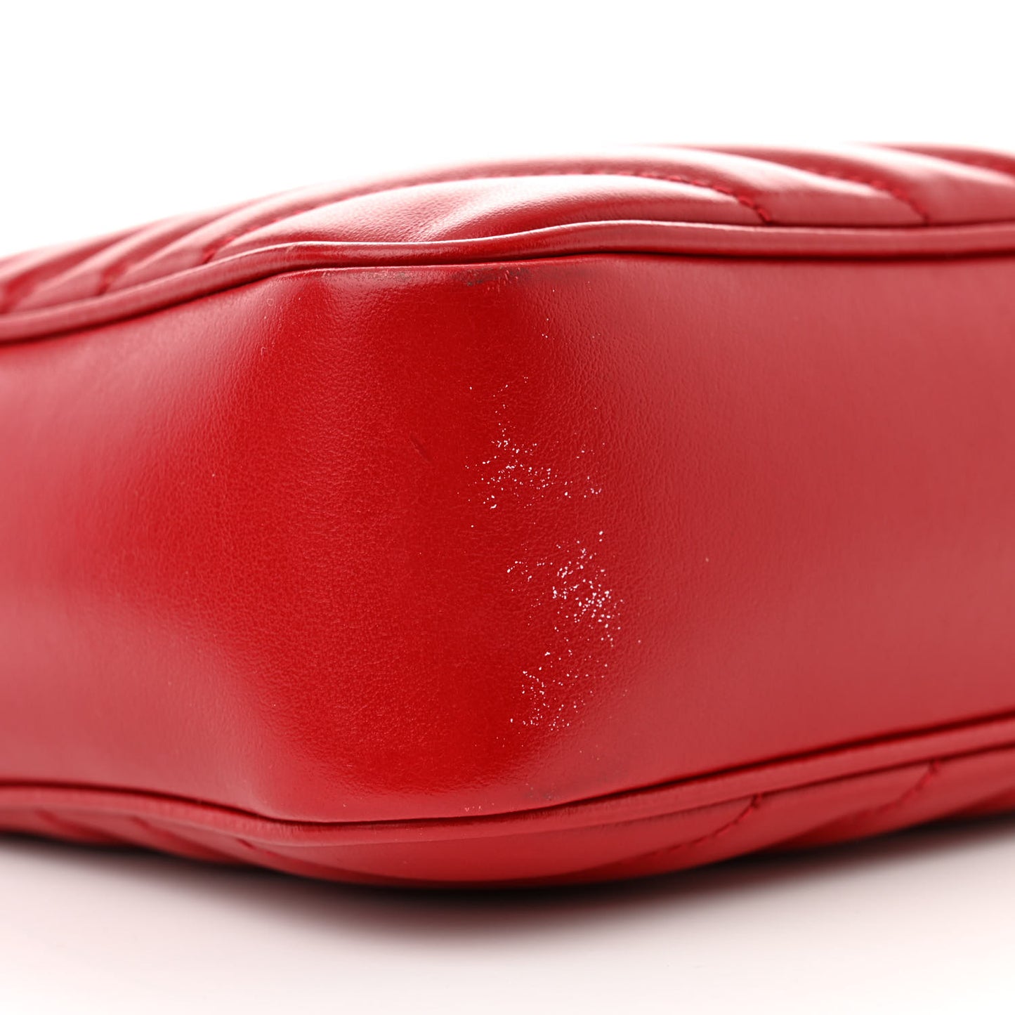 Calfskin Matelasse Monogram Lou Camera Bag Red