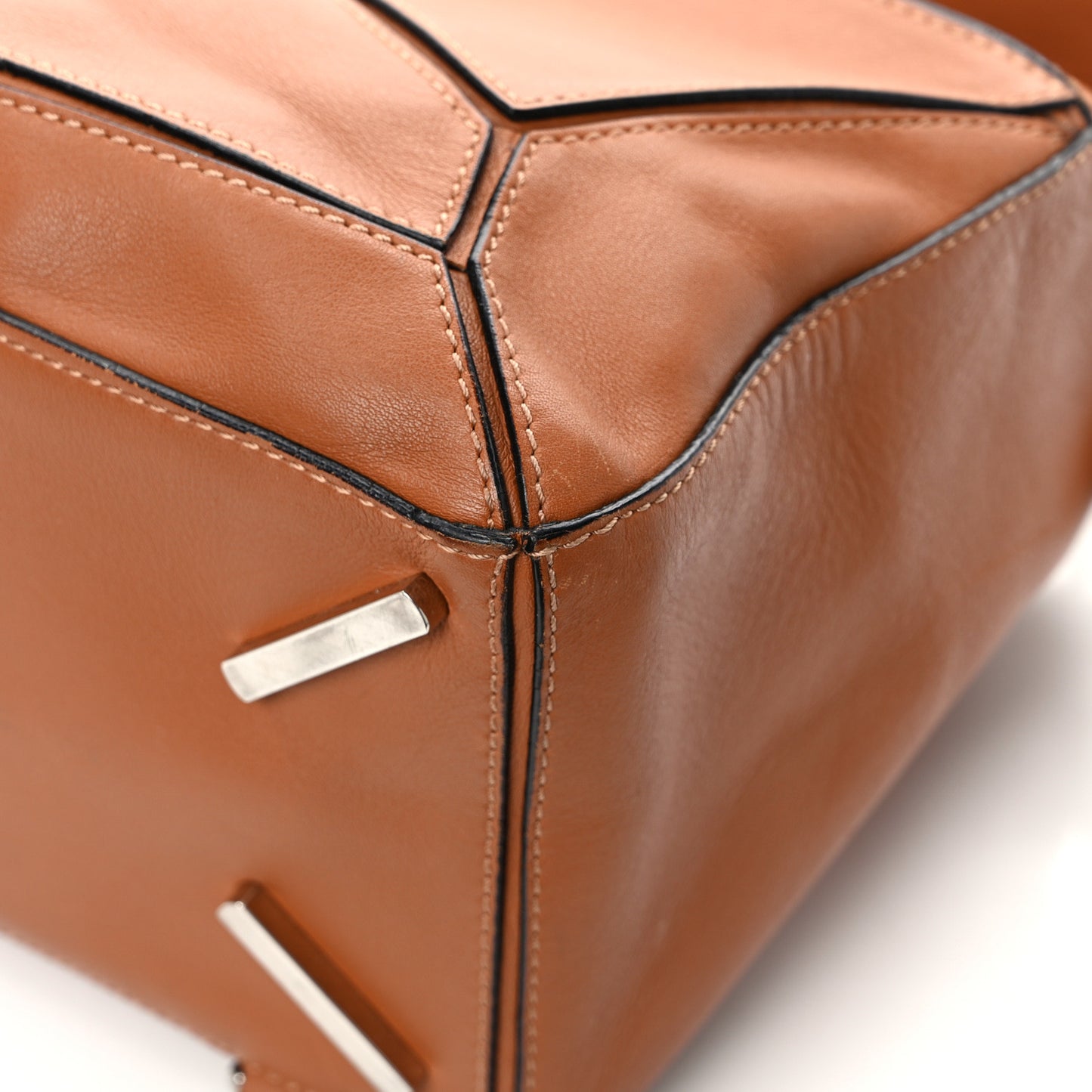 Calfskin Medium Puzzle Bag Tan