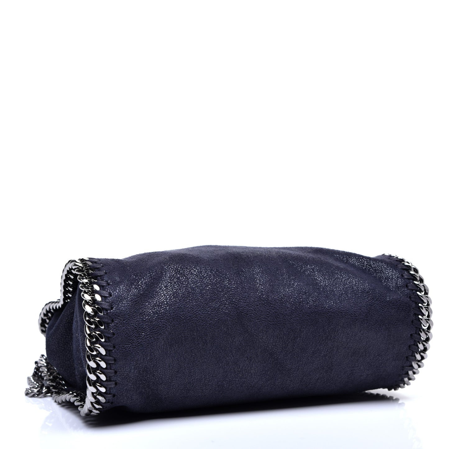 Shaggy Deer Mini Falabella Fold Over Tote Navy