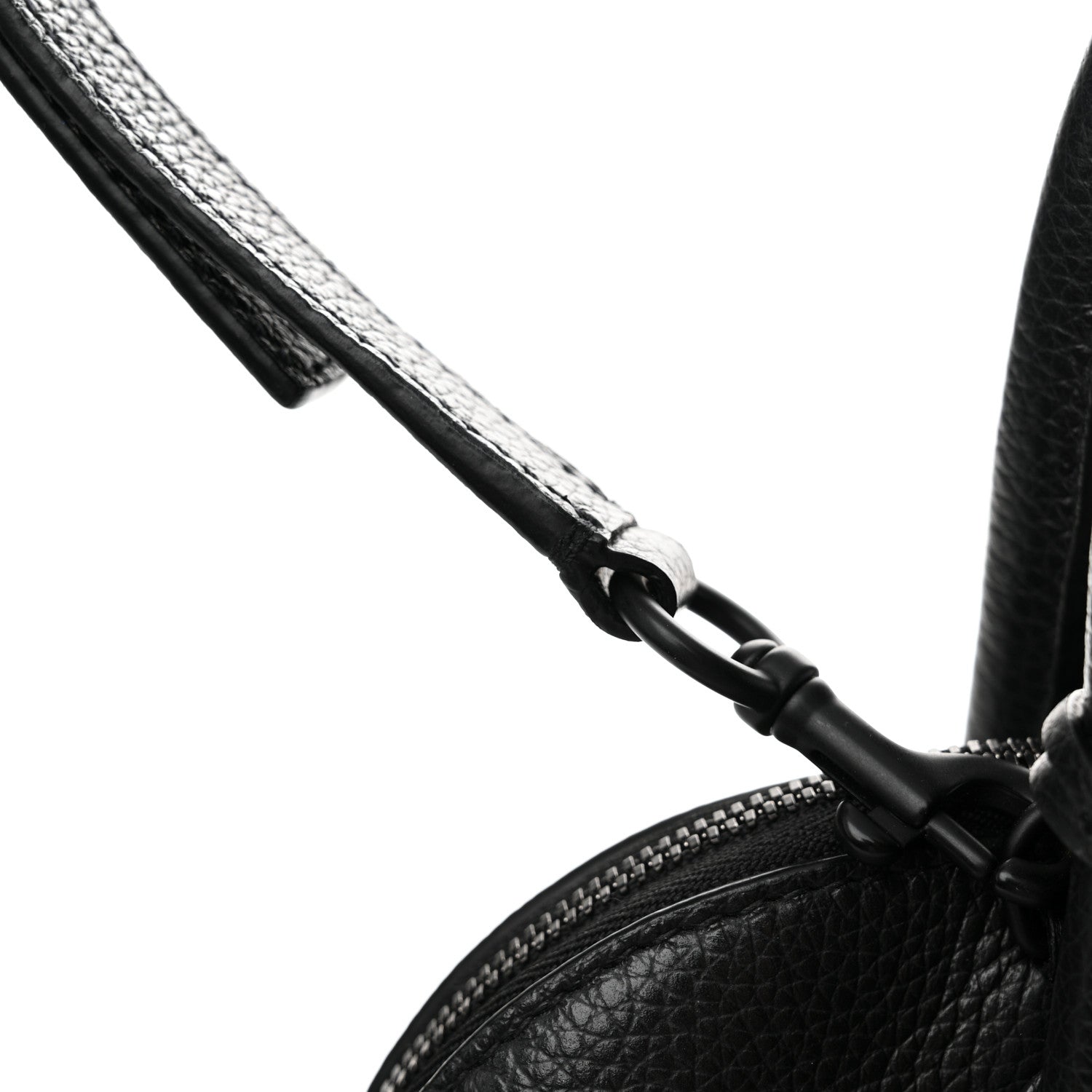 Balenciaga Supple Calfskin Rivet Small Ville Top Handle Bag Black 12 of 14